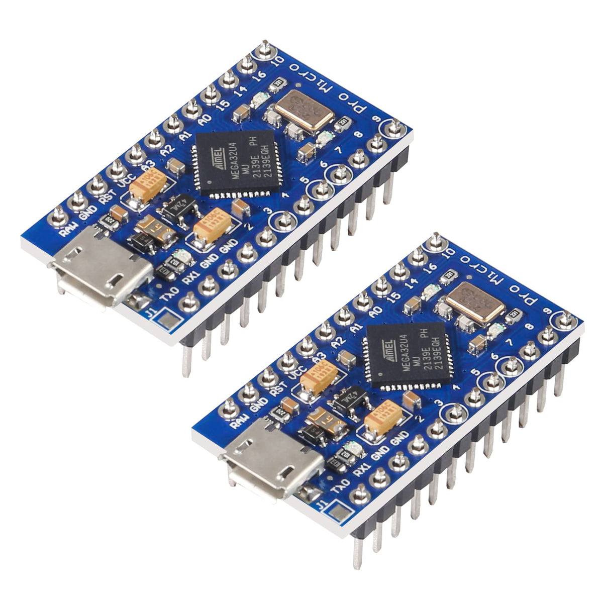 Diitao 2Pack Pro Micro 5V 16Mhz Atmega32U4 Bootloadered Ide Micro Usb Pro Micro Development Board Microcontroller Pro Micro Seri