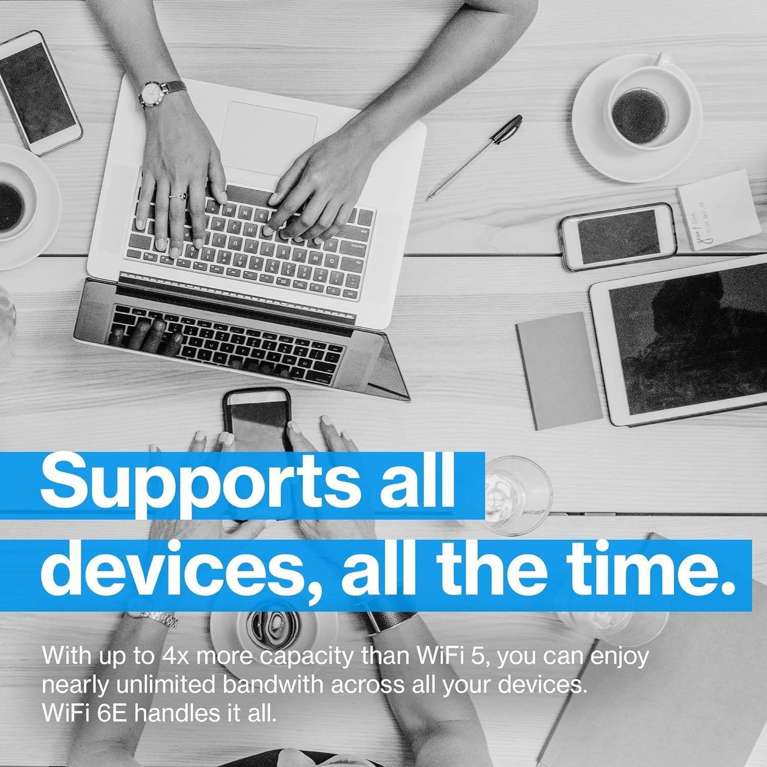 Linksys Velop Pro 6E Wifi Mesh System | One Cognitive Mesh Tri Band Router | 5.4 Gbps (Axe5400) Speeds | 3,000 Sq Ft Coverage |