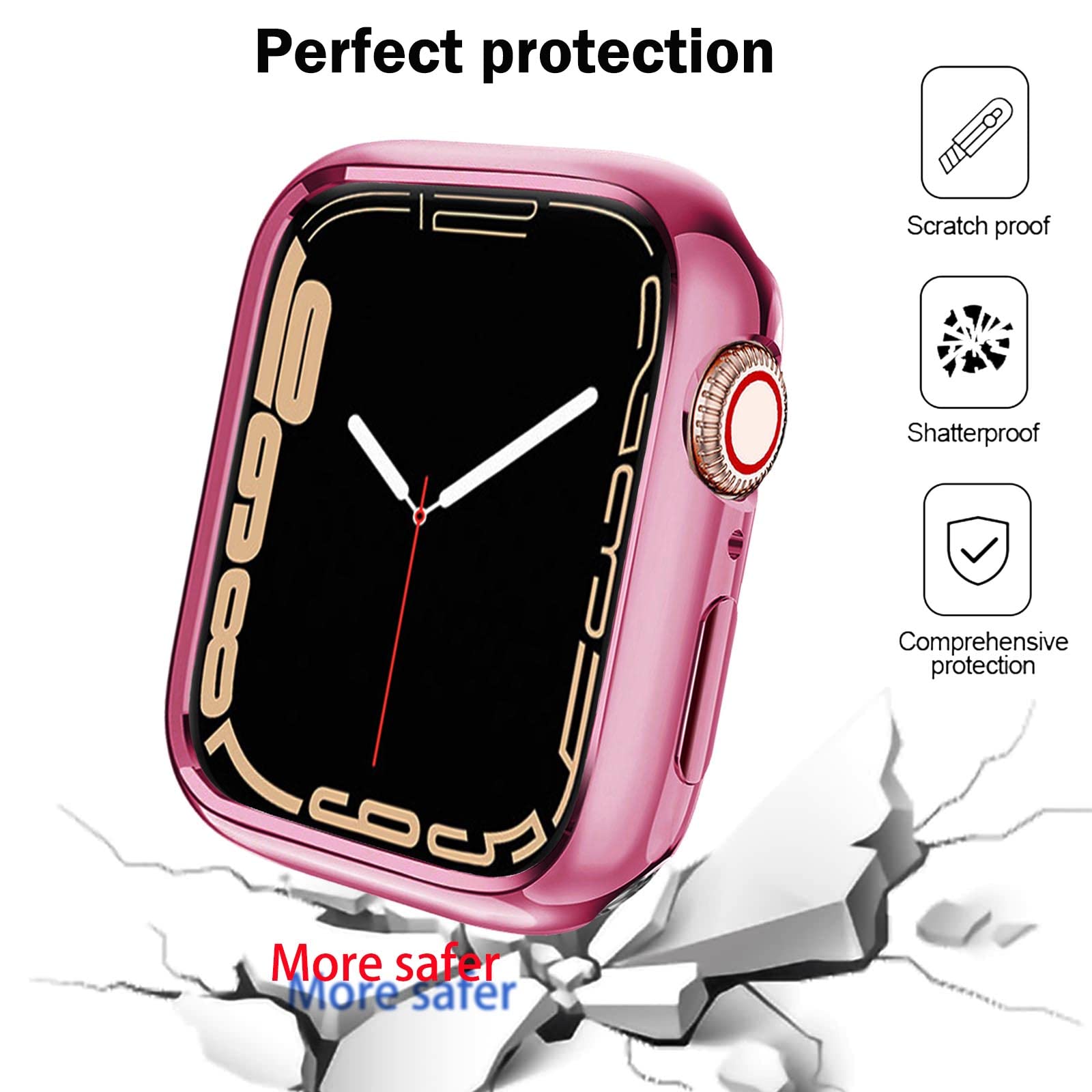 Botomall Compatible With Apple Watch Bumper Case 42Mm Series 3 2 Soft Flexible Tpu Thin Lightweight Protective Cover For Iwatch