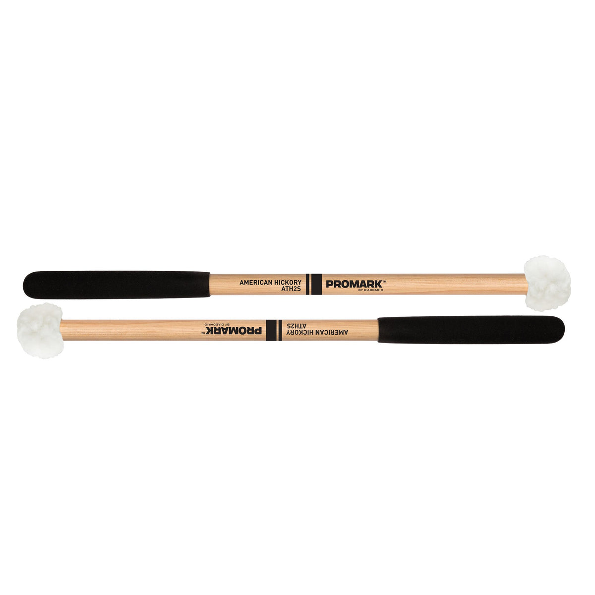 Promark Ath2S Hickory Shaft Hickory Shaft Puff Cover On Felt Head Tenor Mallet