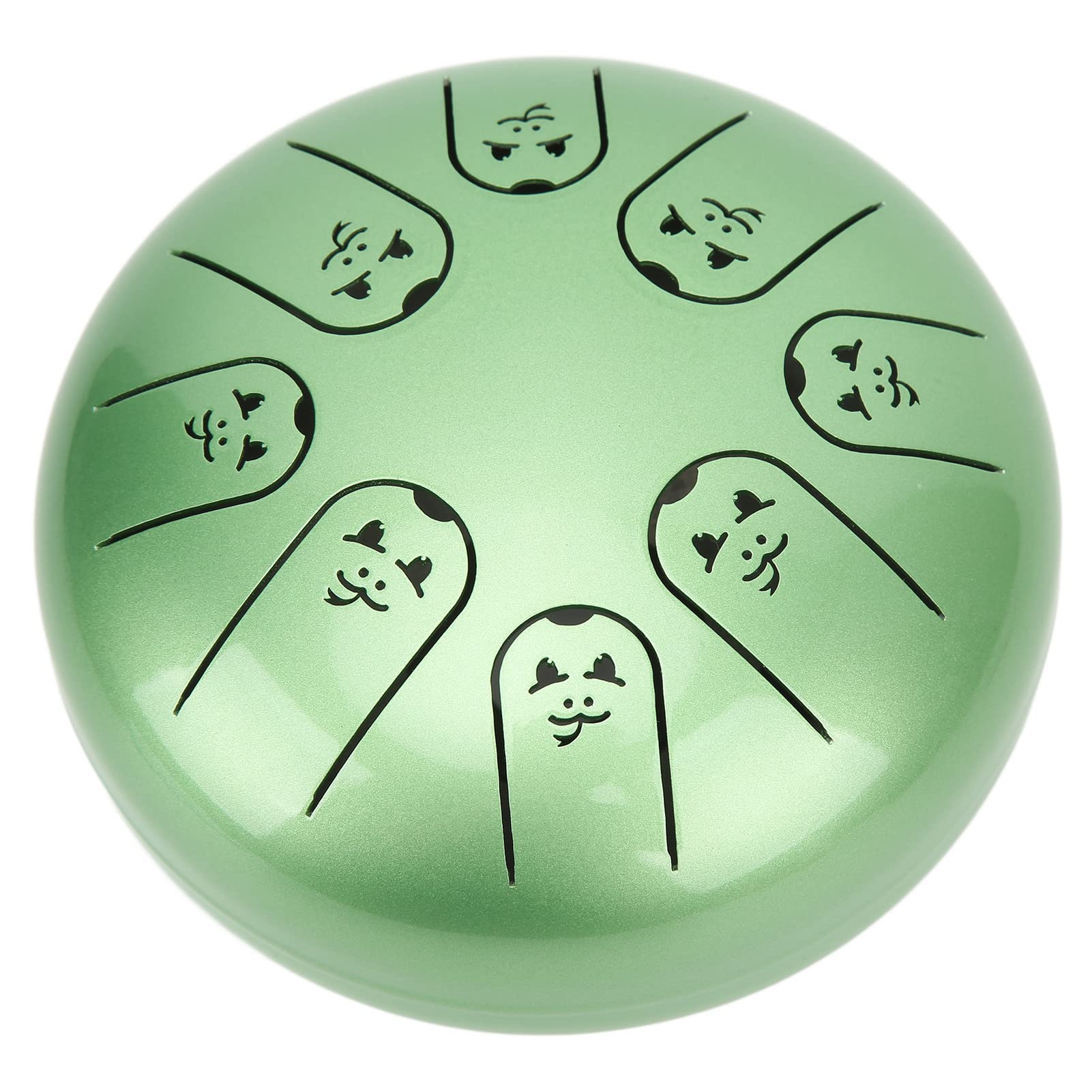 Tongue Drum, Animal Pattern 8 Notes Green Chakra Tank Drum For Music