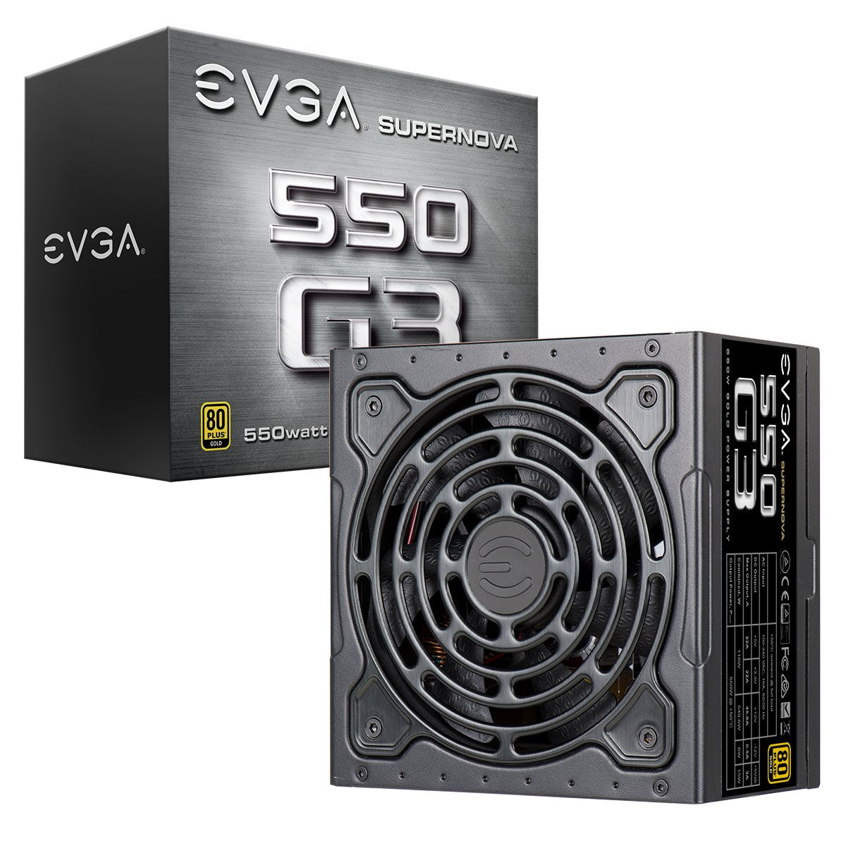 EVGA SuperNOVA 550 G3, 80 Plus Gold 550W, Fully Modular, Eco Mode with New HDB Fan, 7 Year Warranty, Includes Power ON Self Test