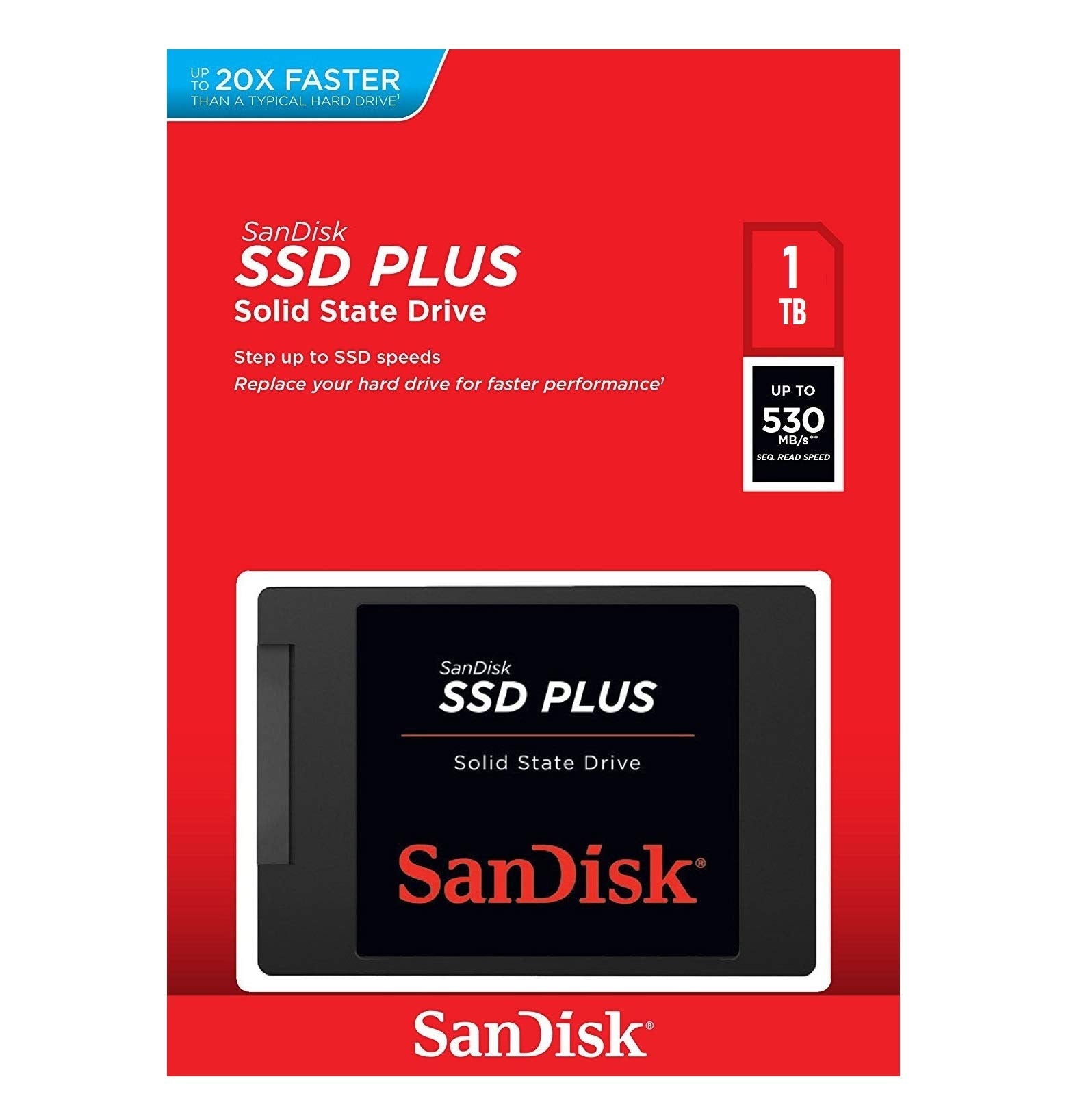 Sandisk Ssd Plus 1 Tb Solid State Drive   2.5'' Internal   Sata (Sata/600)