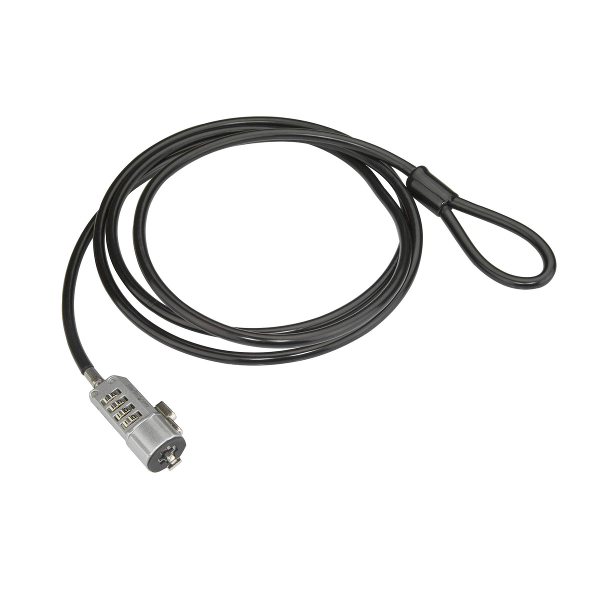 Startech.Com Laptop Combination Lock   6 Ft   Vinyl Coated Steel Cable   4 Digit   Computer Lock   Security Lock   Laptop Lock C