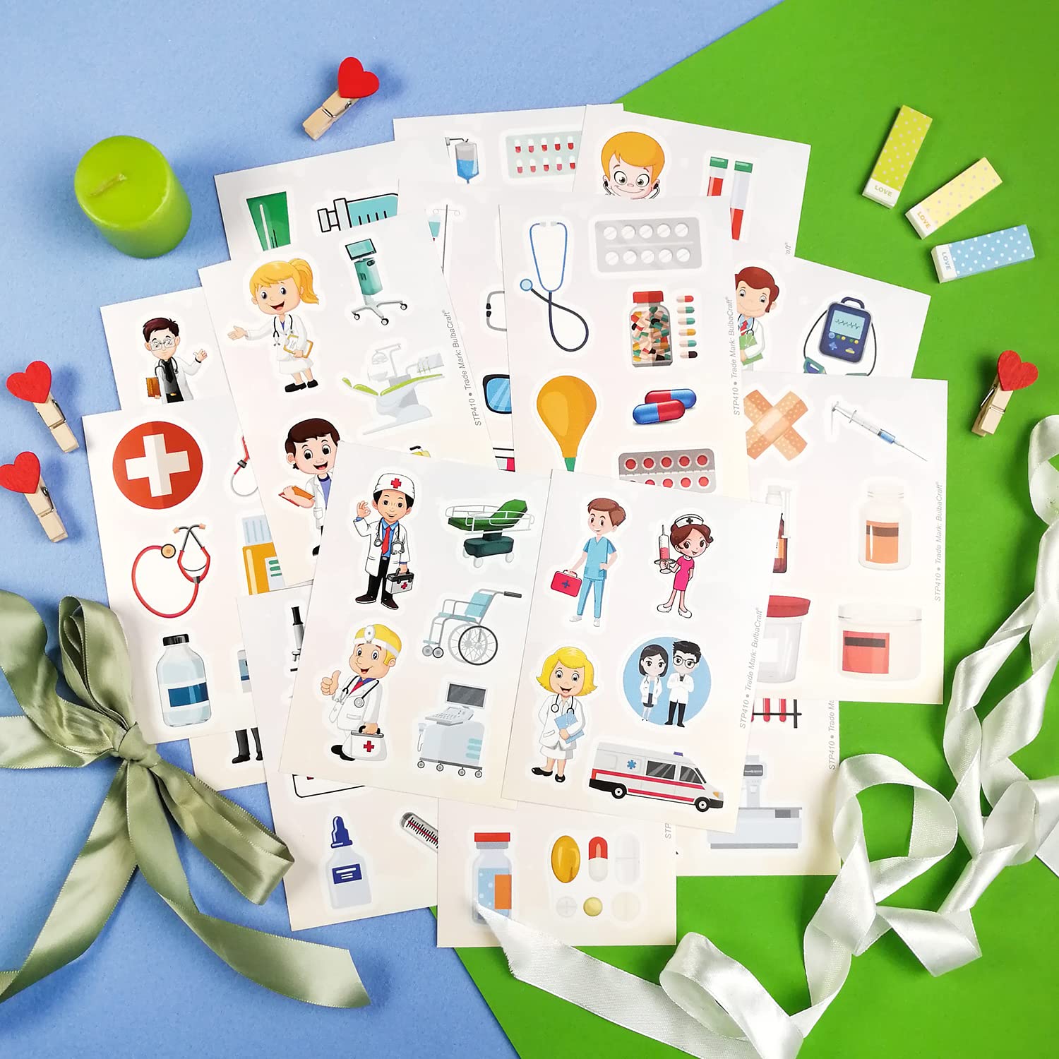 100Pcs Medical Stickers, Doctor Stickers, Doctor Stickers, Doctor Tools, Doctor Office Stickers, Doctor Kit, Doctor Kit