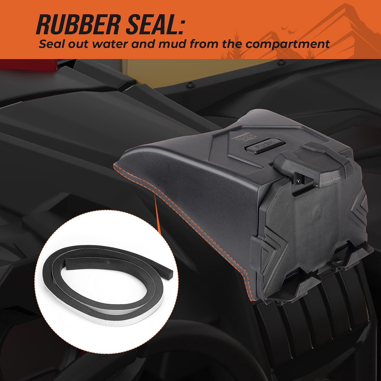 Kemimoto X3 Device Tablet Holder Storage Mount Compatible With 2017 2024 Can Am Maverick X3 / X3 Max Ds Mr Rc Turbo R, 715002874