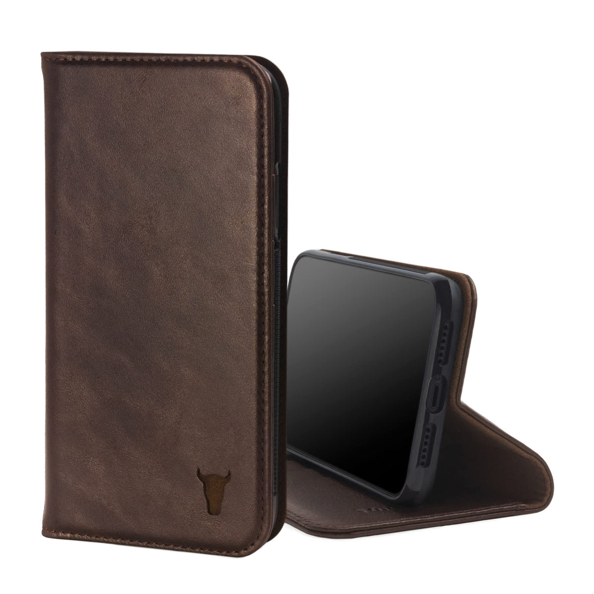 Torro Leather Case Compatible With Iphone 11   Genuine Leather Wallet Case/Cover With Card Holder And Stand Function (Dark Brown