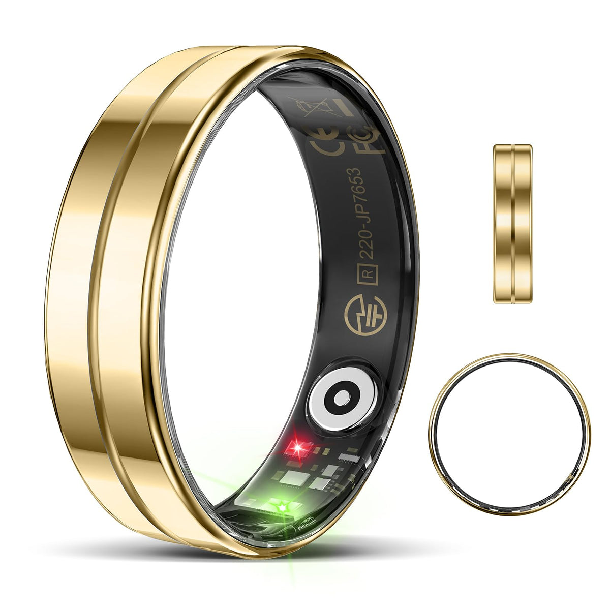 Emerhome Upgrade Smart Health Ring For Women Men,Waterproof Fitness Ring, Fitness Tracker For Activity Monitoring,Sleep Tracker,