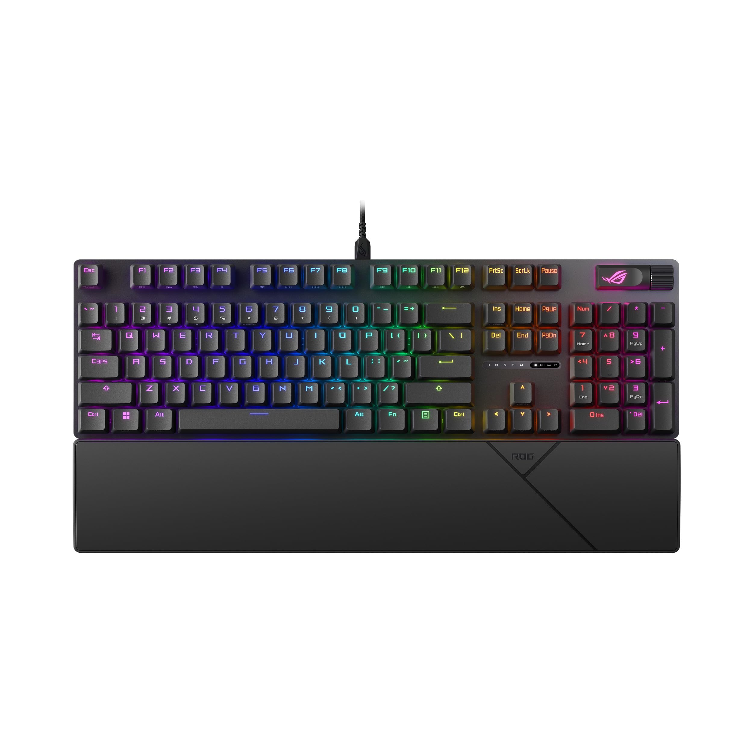 ASUS ROG Strix Scope II X Wired USB Mechanical Gaming Keyboard - 100% Full-Size, Hot Swappable Pre-lubed ROG NX Snow V2 Linear S