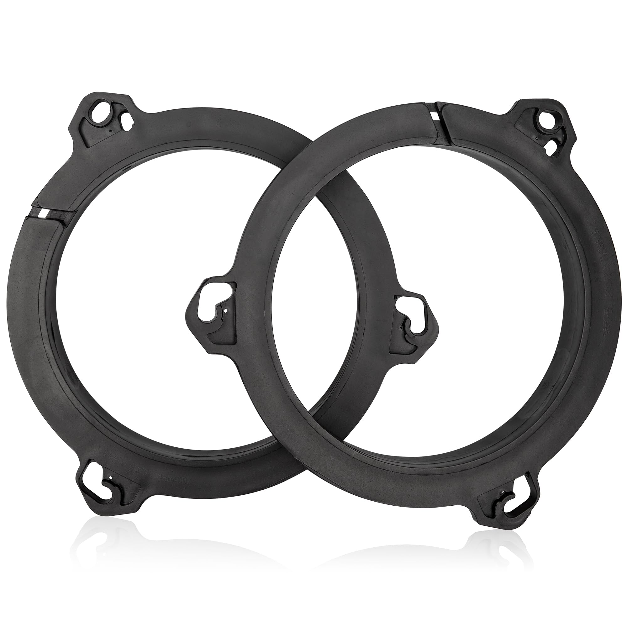 Red Wolf Car Door Speaker Adapter Spacer Ring Compatible With Nissan Frontier Altima Sentra 2004 2019, Kia K2 2011 2019, Infiniti Q25 2011 2021 6.5' Aftermarket Speaker Adapter Bracket Installation