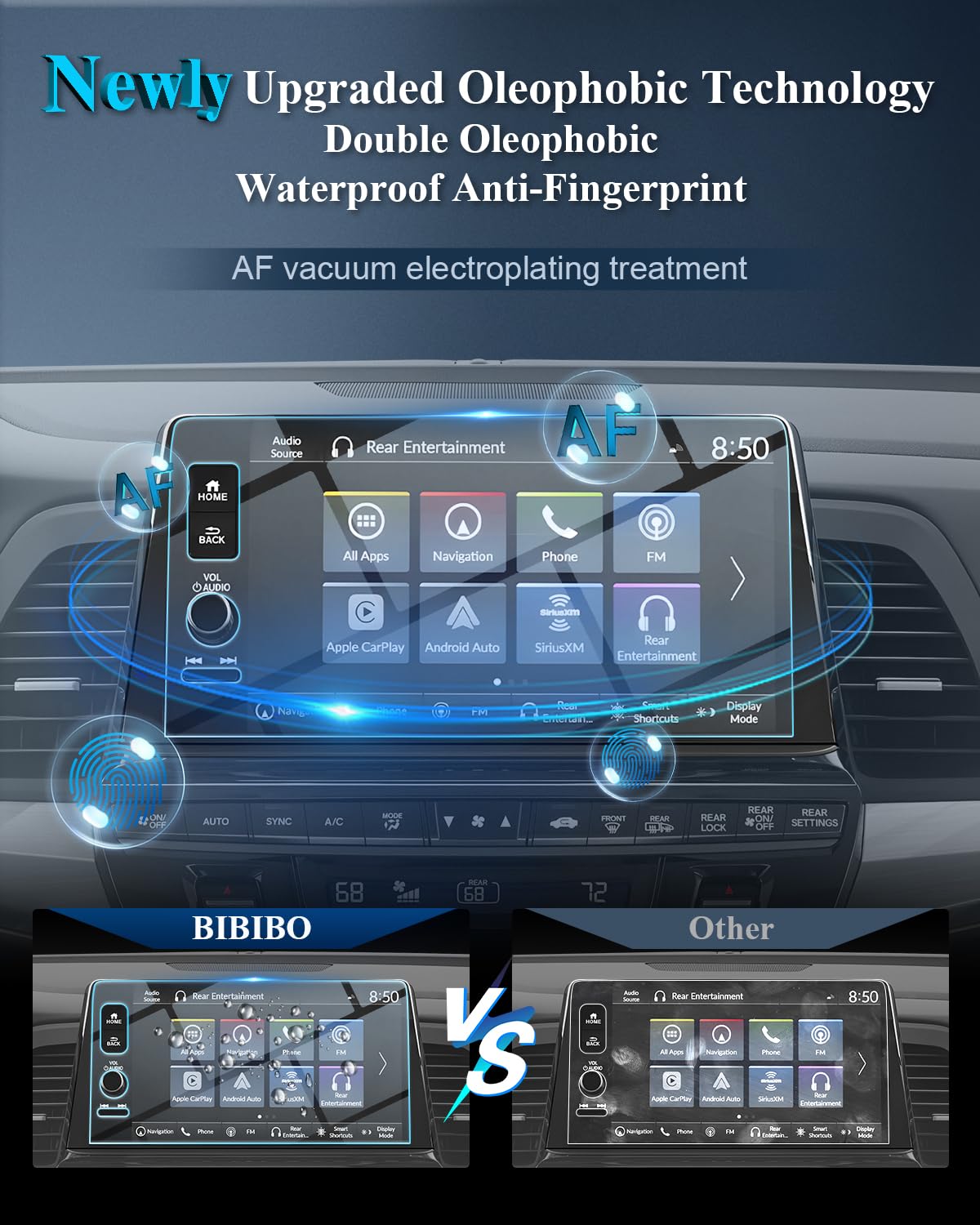 Bibibo 2025 Odyssey Screen Protector For 2025 Honda Odyssey (Ex L/Sport L/Touring/Elite) 9'Display Tempered Glass [Anti Glare& Scratch Ultra Clear] 2025 Honda Odyssey Accessories Radio Screen Odyssey 2025