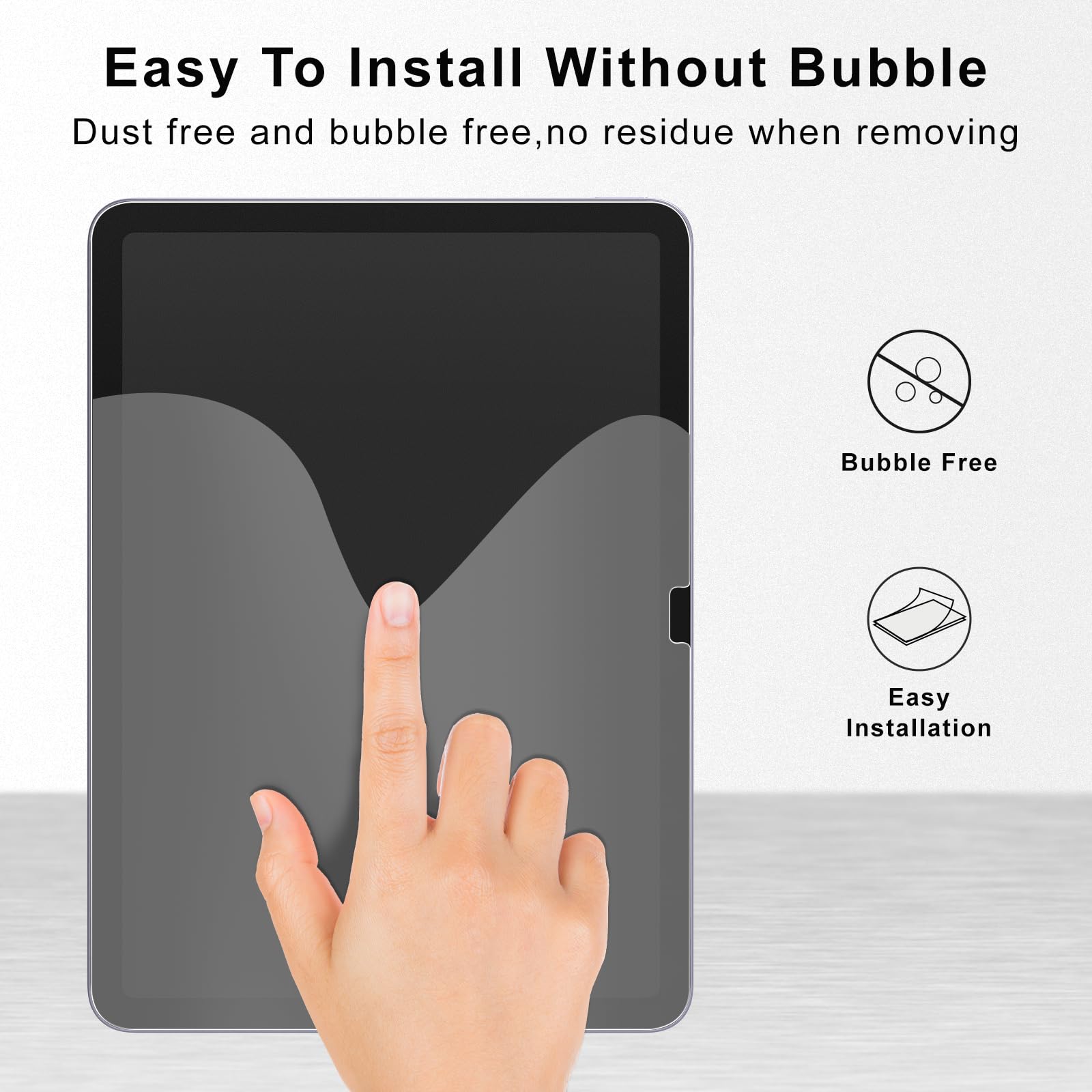 Ambison Matte Glass Screen Protector Compatible With Ipad Air 11 M2 2024(6Th Generation)&Ipad 10Th Gen 2022, Anti Glare &Fingerprint/Smooth As Silk/Bubble Free/9H Tempered Glass Protection