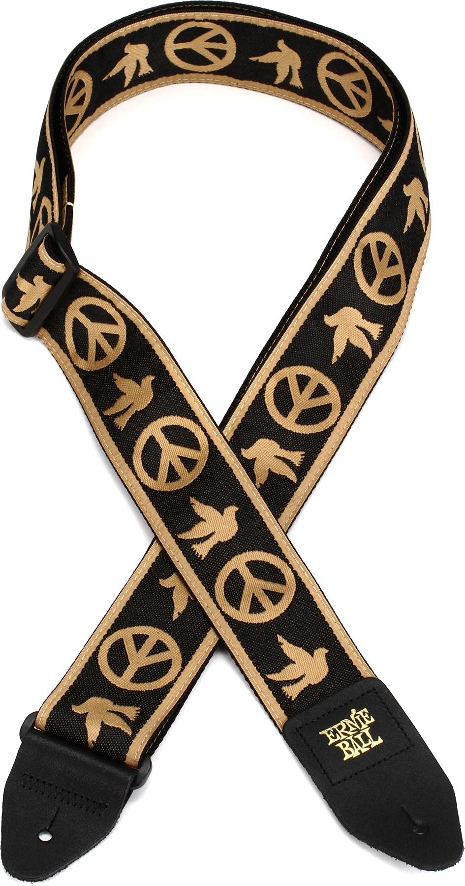 Ernie Ball Jacquard Guitar Strap, Peace Love Dove (P04613)