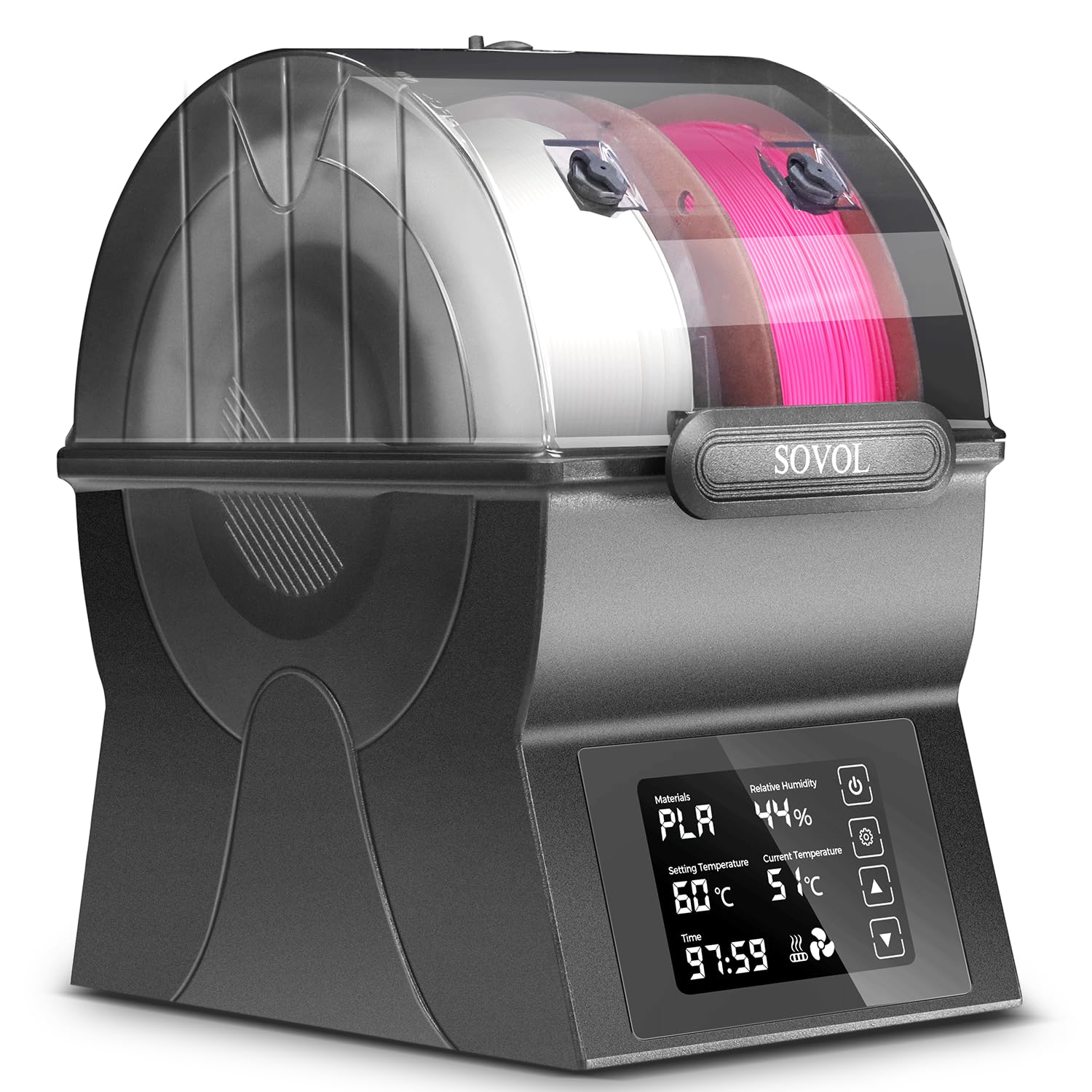 Sovol Filament Dryer, Sh02 Dry Box Filament Sealed Storage Box 3D Printer Spool Holder With Ptc Heater, Filament Dehydrator With