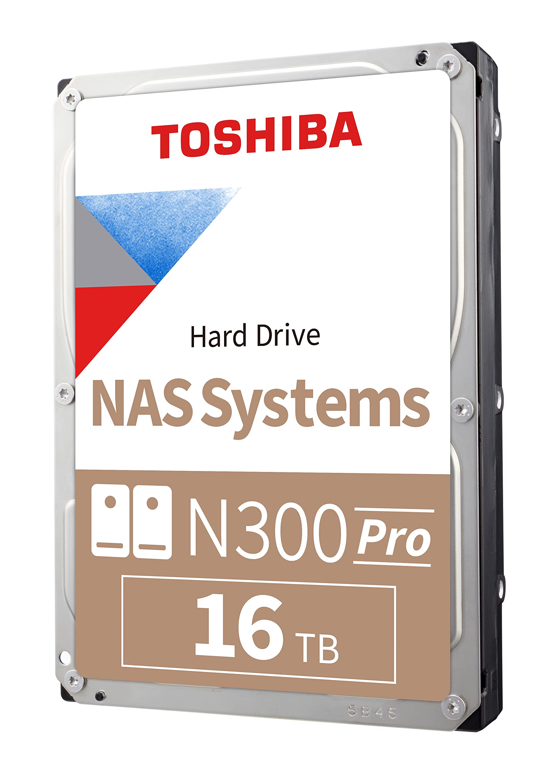 Toshiba N300 PRO 16TB Large-Sized Business NAS (up to 24 bays) 3.5-Inch Internal Hard Drive - Up to 300 TB/year Workload Rate CM