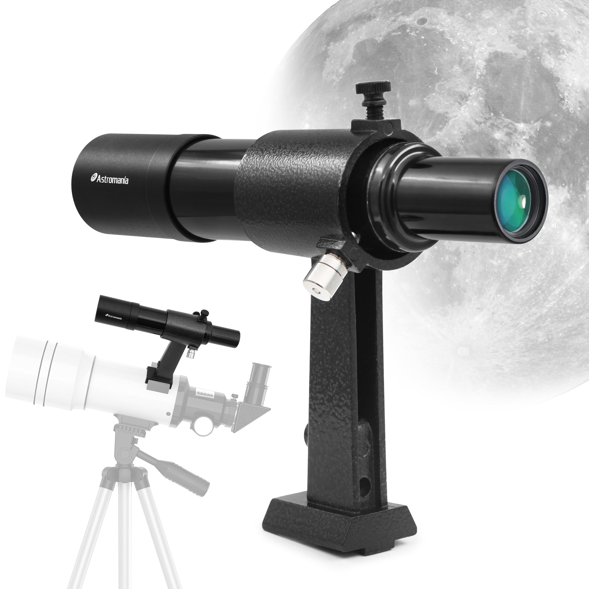 Astromania 6X30 Finder Scope, Black   Allowing Many Astronomical Objects To Become Visible To Your Eye