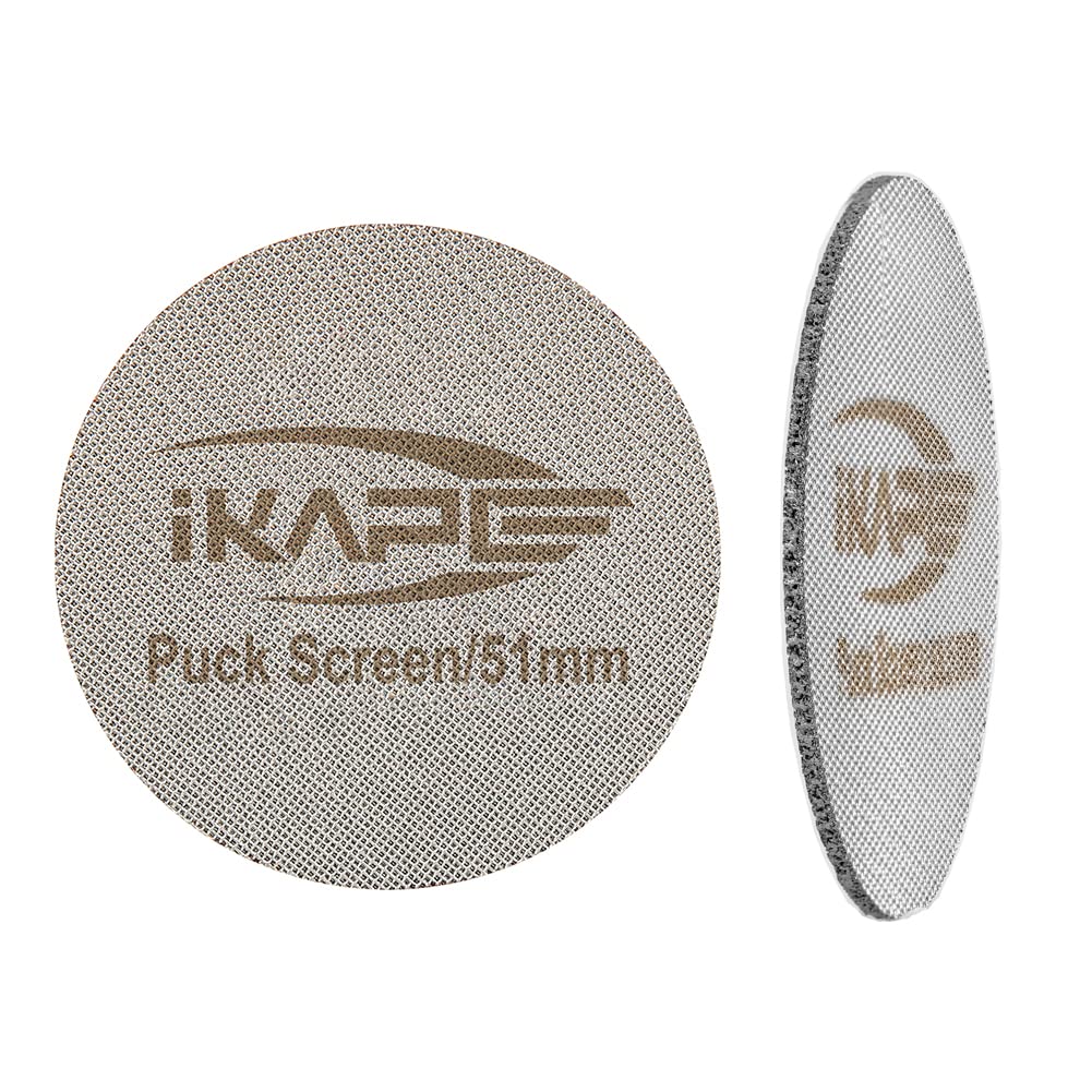 Ikape 51Mm Espresso Puck Screen, 1.7Mm Thickness 100M Puck Screen Made With 316 Stainless Steel Reusable Professional Barista Co