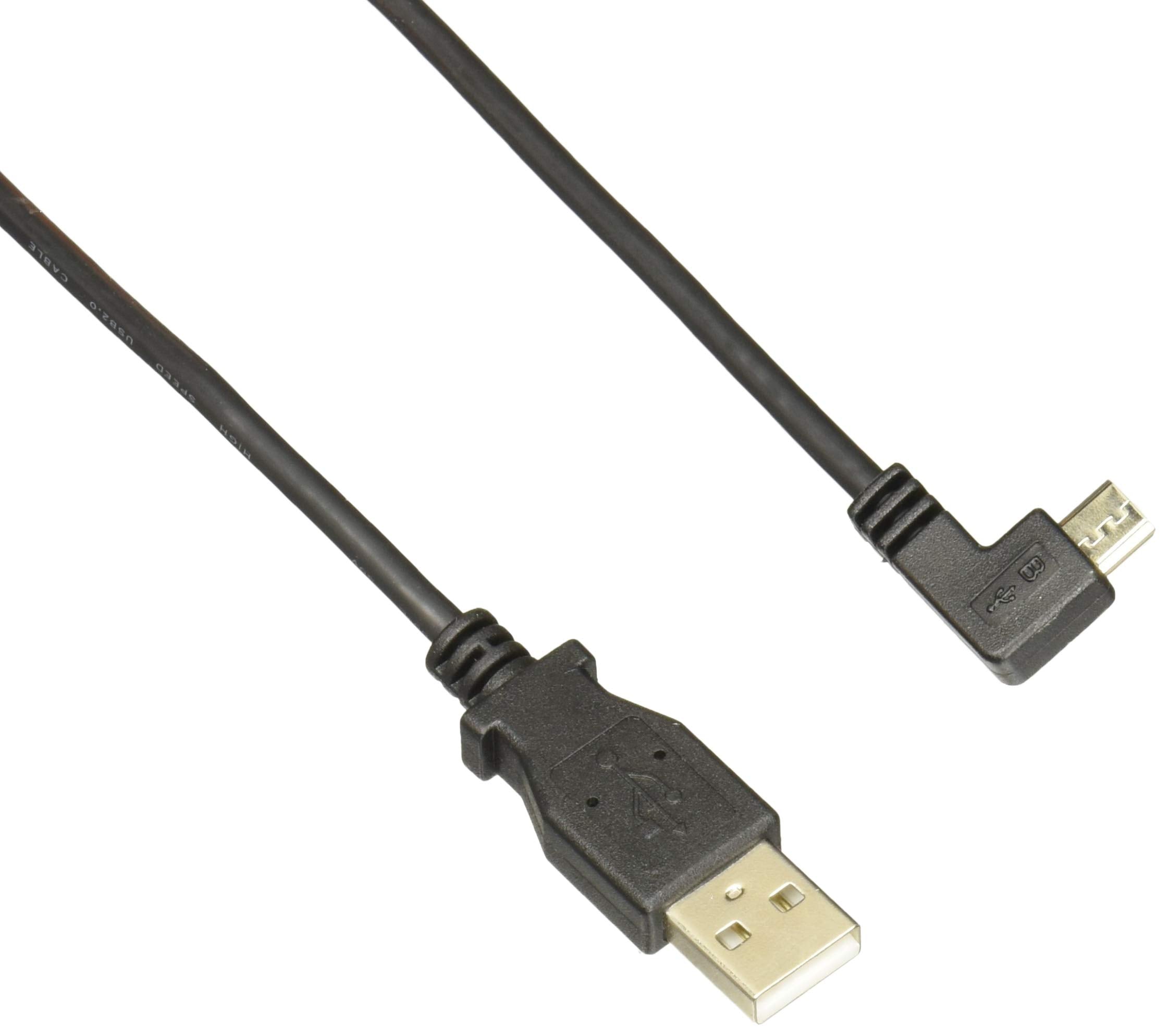 Startech.Com 1M 3 Ft Micro Usb Charge And Sync Cable   Left Angle Micro Usb   M/M   Usb To Micro Usb Charging Cable   30/24 Awg 