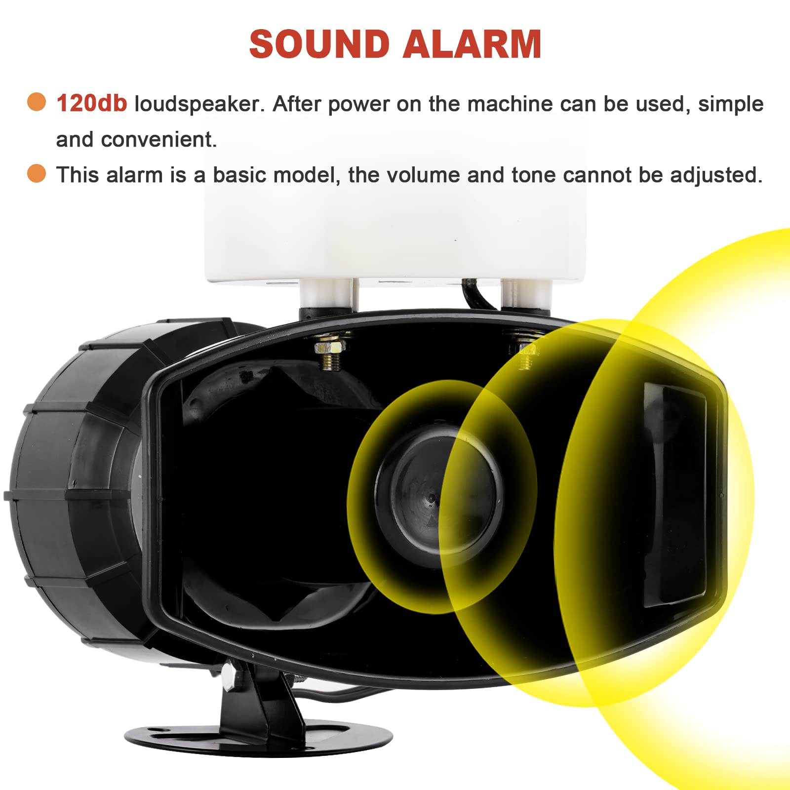 Saladulce Sound And Light Loud Alarm Siren With Strobe Light Industrial Led Warning Light Horn Siren Alarm 115Db 60W Lte 1101 (A