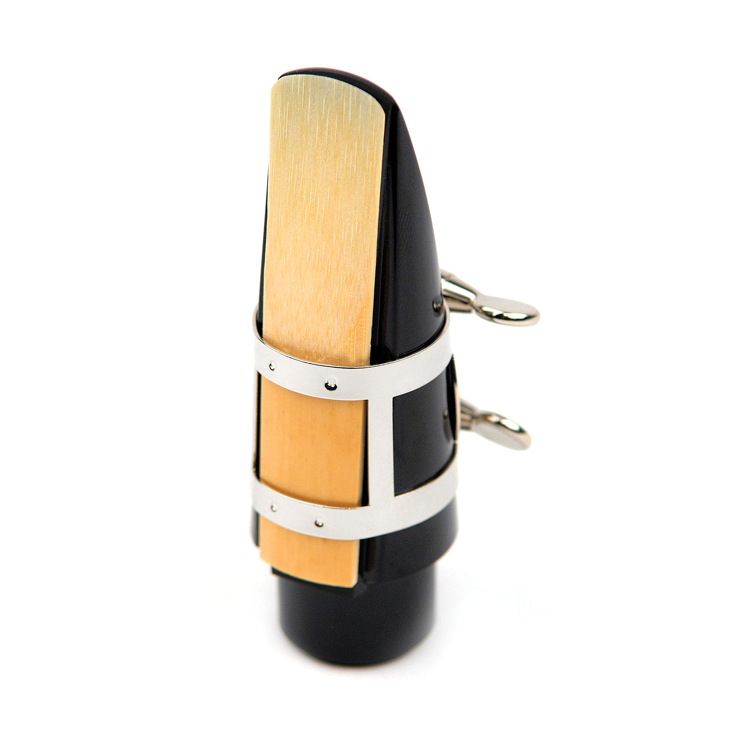 Rico Ligature & Cap, Alto Sax, Nickel Plated