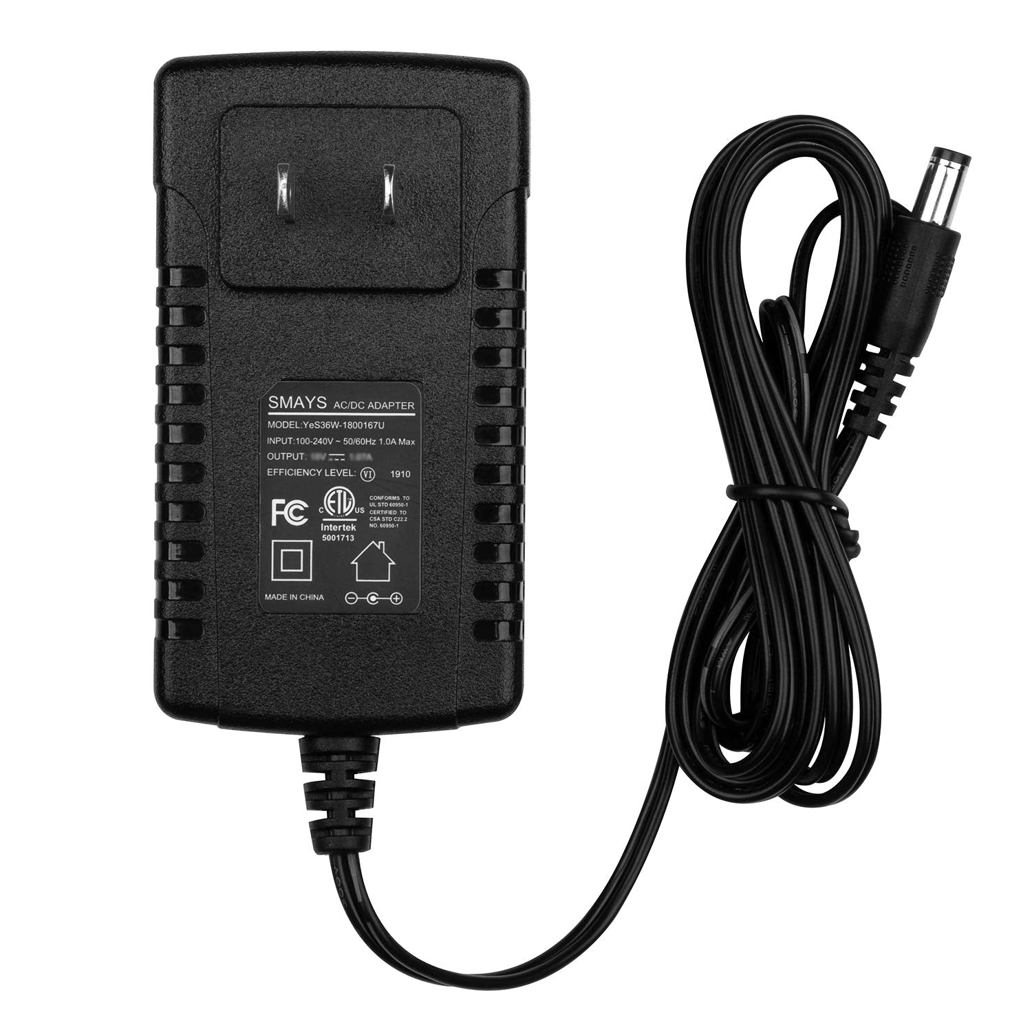 30W Power Cord Replacement For Echo Show 8, Echo Show 15, Echo Show 10, Echo 3Rd Gen / 4Th Gen, Ac Adapter With 5Ft Cable