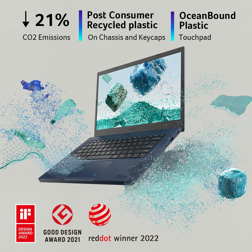 Acer Aspire Vero Av14 52P 55N4 Intel Evo Green Pc | 14'' Fhd Ips 100% Srgb Display | Intel Core I5 1335U | Intel Iris Xe Graphic