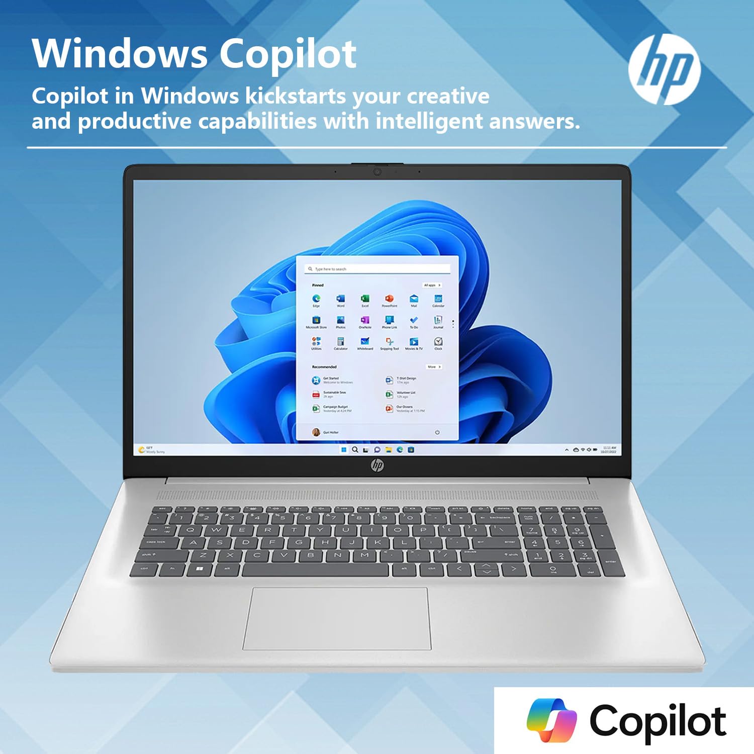 Hp High-Performance Daily Use Laptop, 17.3'' Fhd Display, Amd Ryzen 5 7430U, 16Gb Ram, 512Gb Ssd, Wi-Fi 6, Webcam, Hdmi, Windows