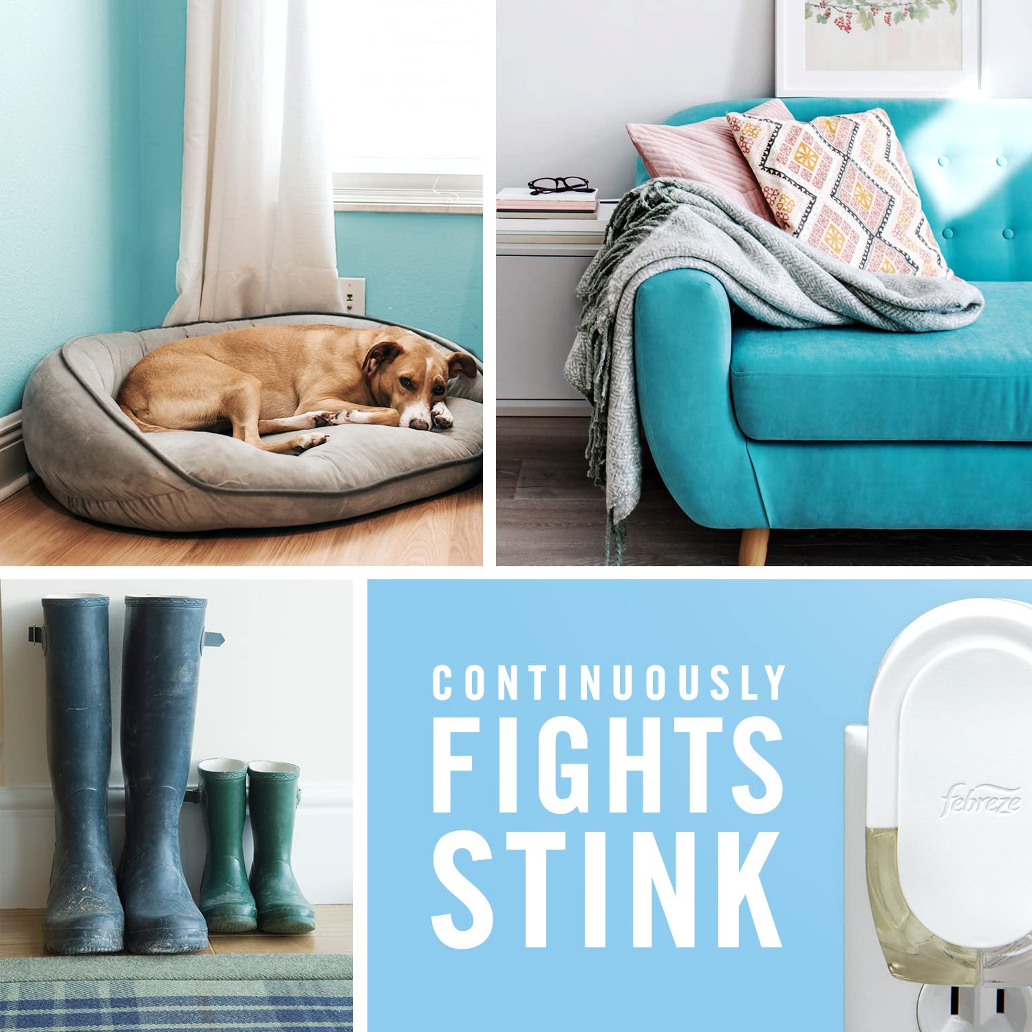 Febreze Odor Fighting Fade Defy Plug Air Freshener Refill, Downy April Fresh, (2) .87 Fl. Oz. Oil Refills