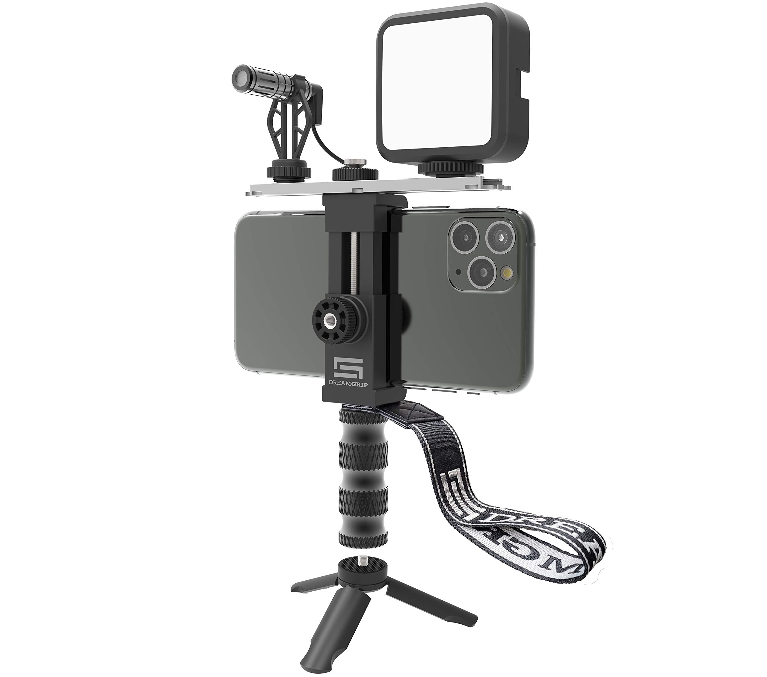 Dreamgrip Scout Mojo 2 Plus Modular Rig Kit With 3 Microphones,Led Light,And All In Accessories Set For Pro Video Production Wit