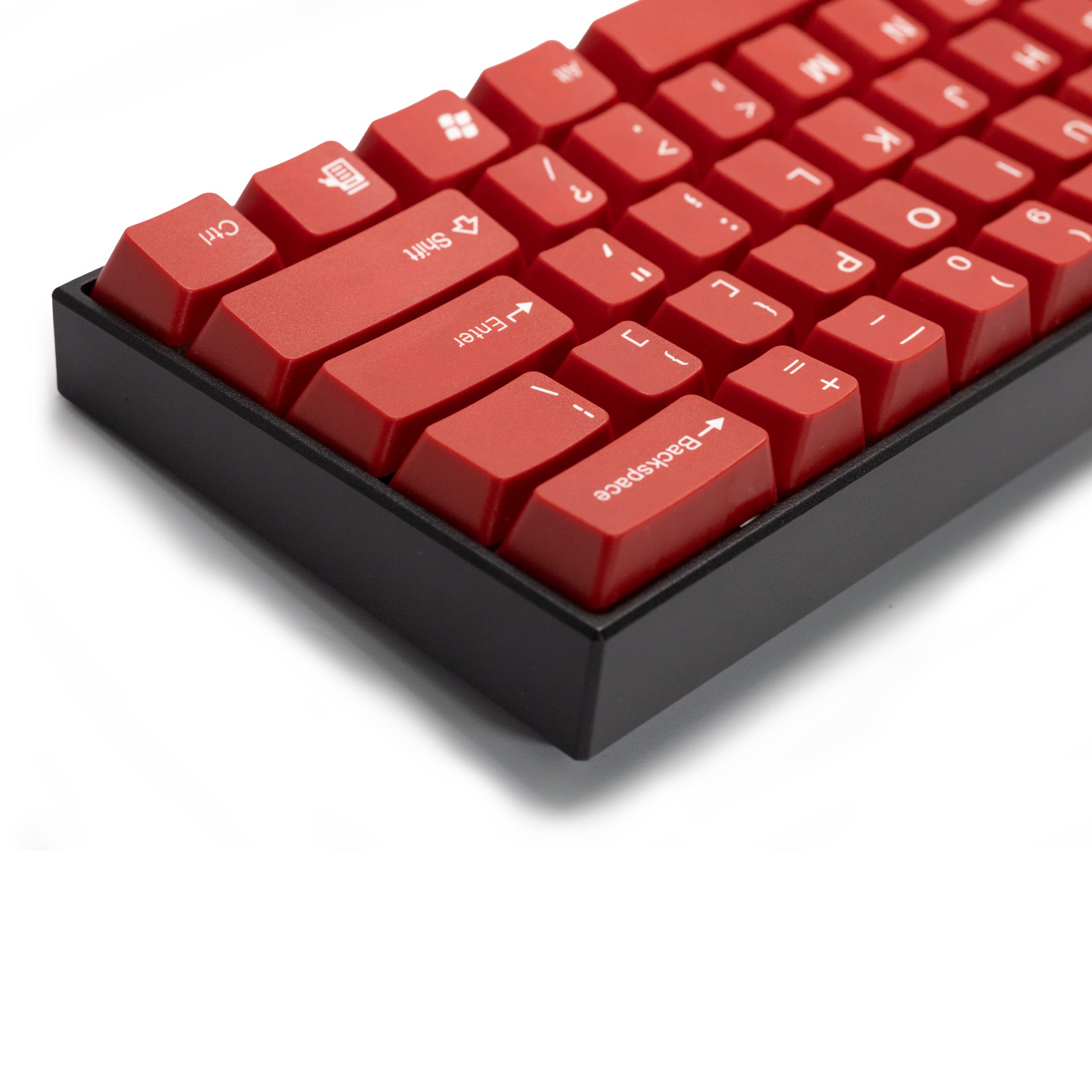 Tai Hao Oem Profile Red Keycaps 122 Ansi Layout Compatible With All Mx Types Keyboards(61/87/104/108+1.75U+2U Shift Key+1.5U Ctr