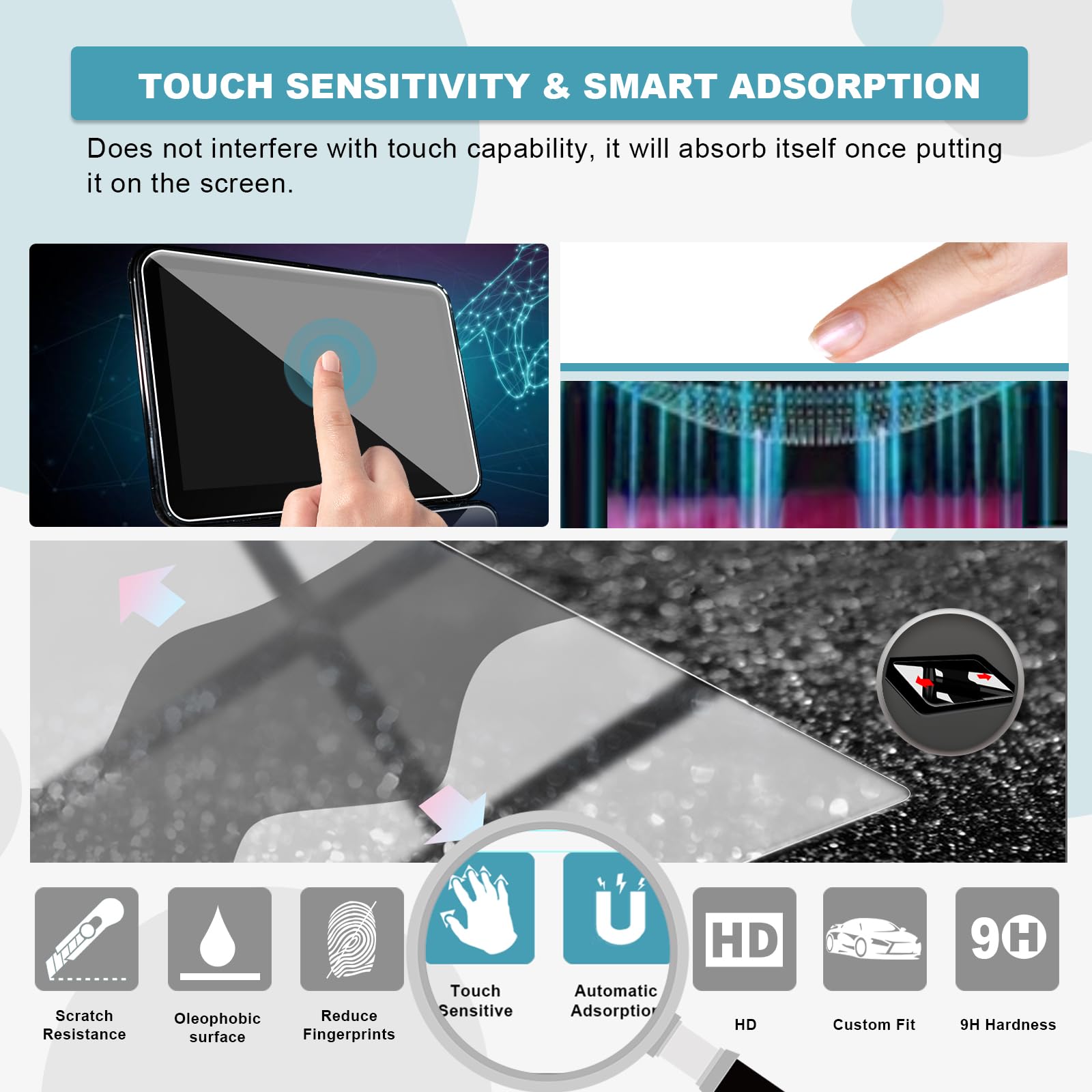 Cdefg For 2021 2022 2023 2024 Tahoe Suburban Yukon Screen Protector Compatible With 2021 2022 2023 2024 Chevy Tahoe Suburban Gmc Yukon Tempered Glass Screen Protector Navigation Radio Touch Screen