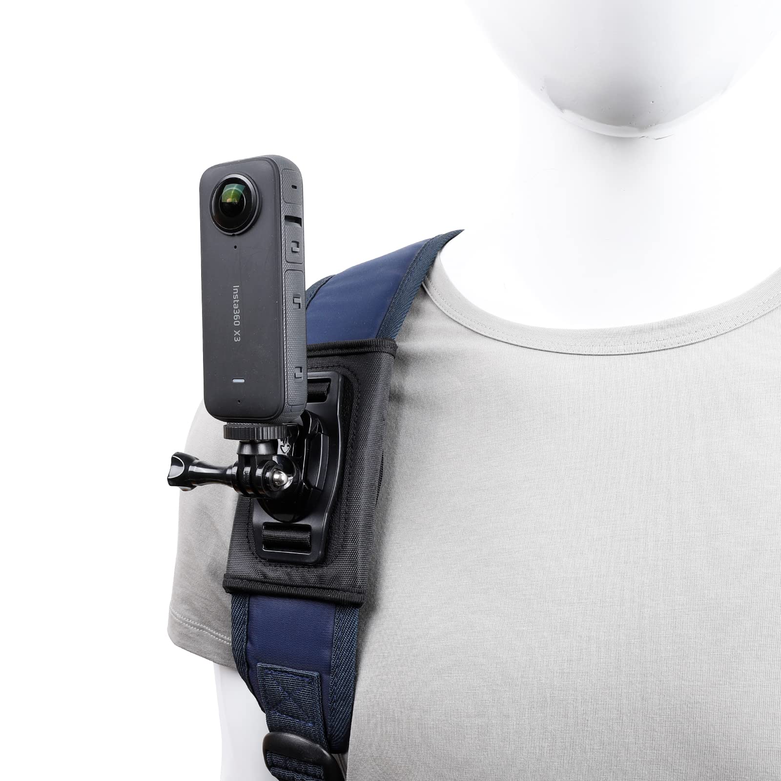 Pellking Camera Backpack Belt Mount For Insta360 One X4/X3/ One X2/ One R/Go 2 Compatible With Gopro Hero10 /9/8/7/6 And Other Action Camera, With 1/4 Adapter