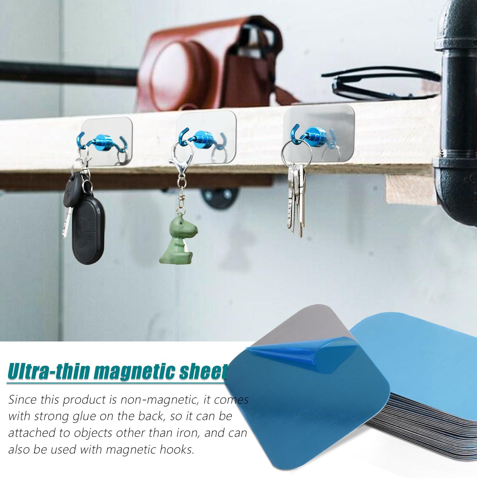 Fpmyb Metal Plates For Magnetic Car Phone Holder Cradle, Thin Steel Sheets Mount Metal Plates For Phone Case With Adhesive For M