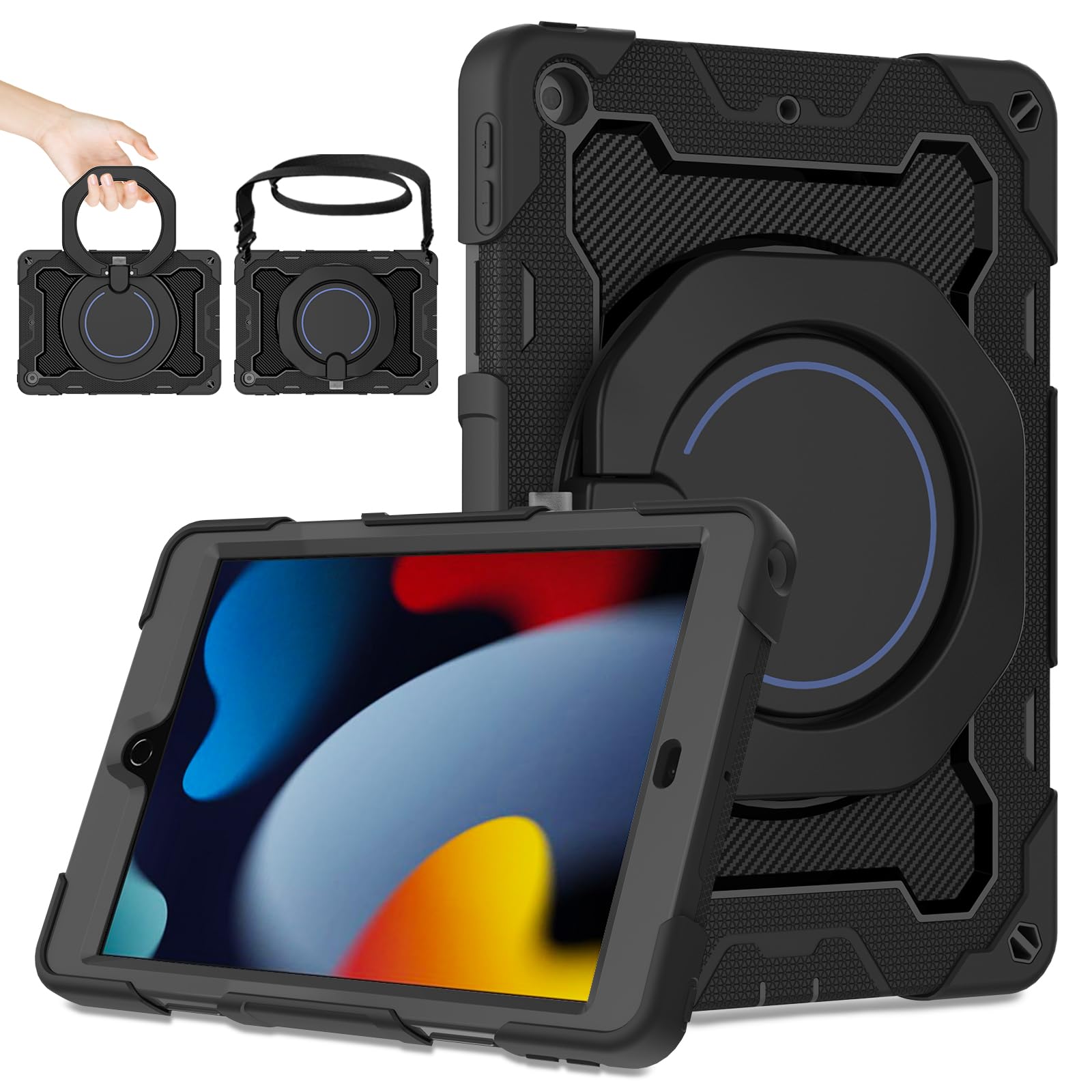 Roiskin Kids Case For Ipad 9Th 8Th 7Th Generation 10.2 Inch (2021 2020 2019)?15Ft Drop Protection? 360 Rotating Kickstand Should