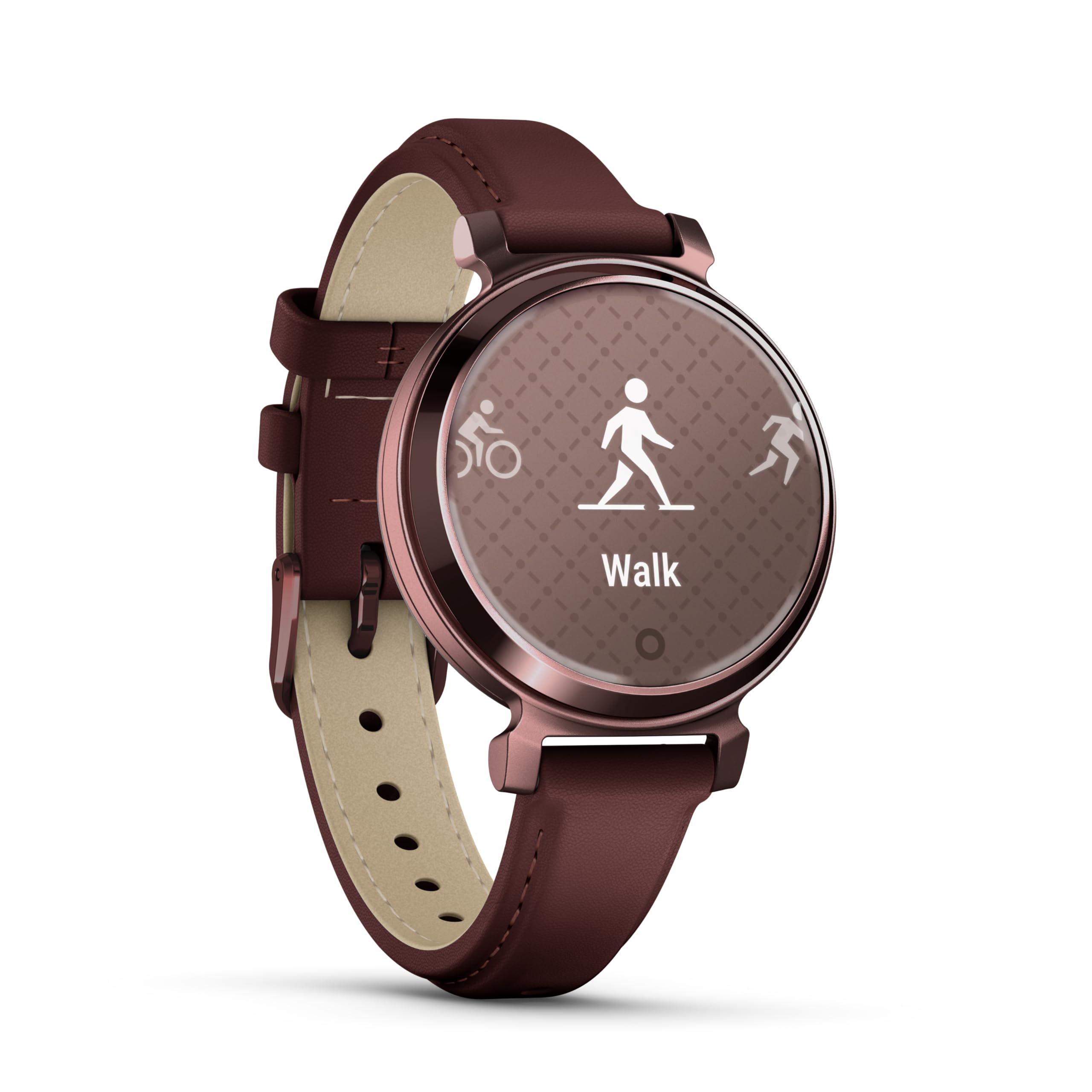 Garmin Lily 2, Small And Stylish Smartwatch, Hidden Display, Patterned Lens, Up To 5 Days Battery Life, Mulberry