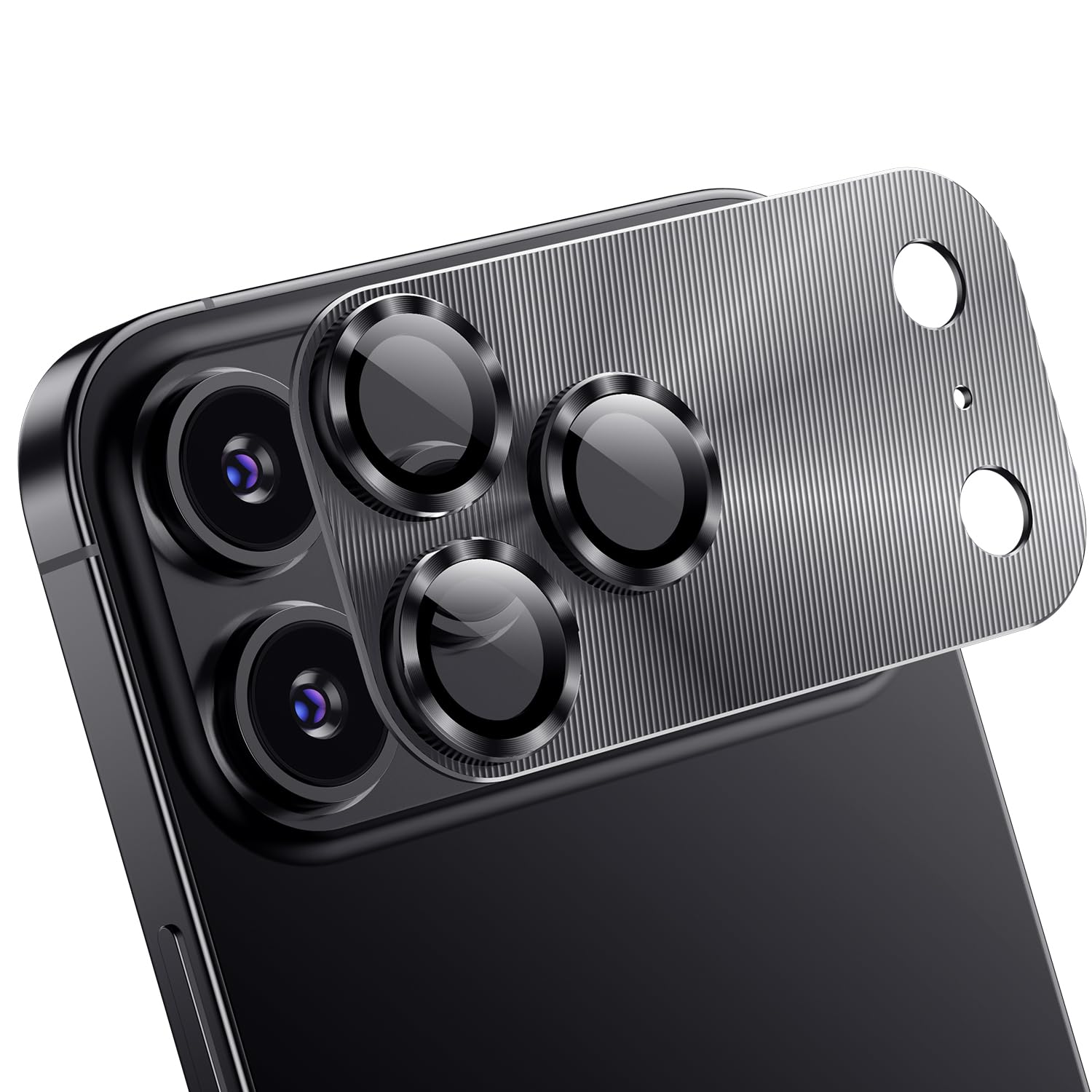 AFARER [2 Pcs Camera Protector for iPhone 17 Pro,9H Metal Tempered Glass Lens Cover, Strong Adsorption [Not Easy to Break][Does 