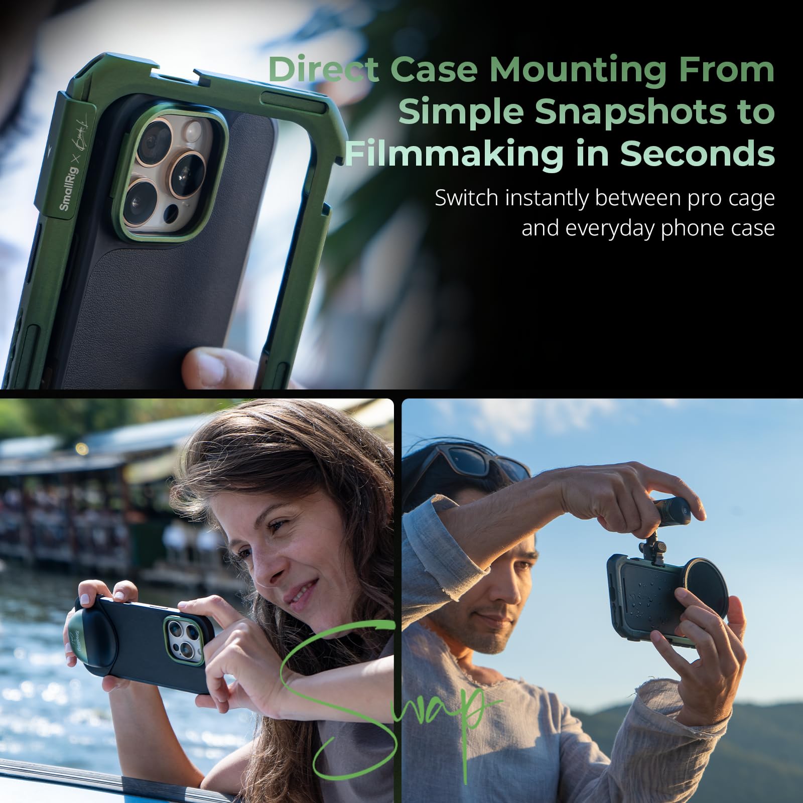 Smallrig X Brandon Li Mobile Video Kit For Iphone 16 Pro, Phone Cage With Filmov Lightweight Phone Case Kit, Rotatable Wireless