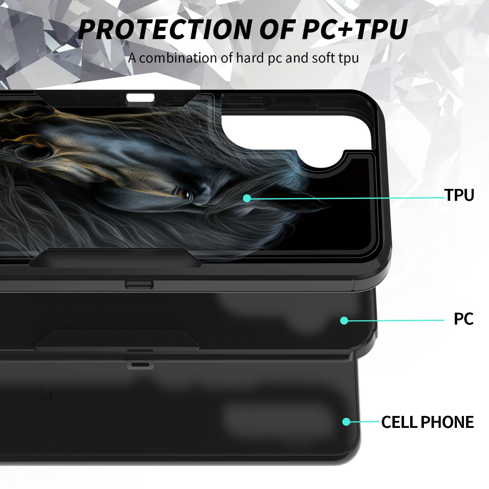 Bfukvou For Galaxy A35 5G Case, Dust-Proof Port Cover, Full Body Silicone Rubber Covered, Non-Slip Drop-Proof Phone Case For Sam