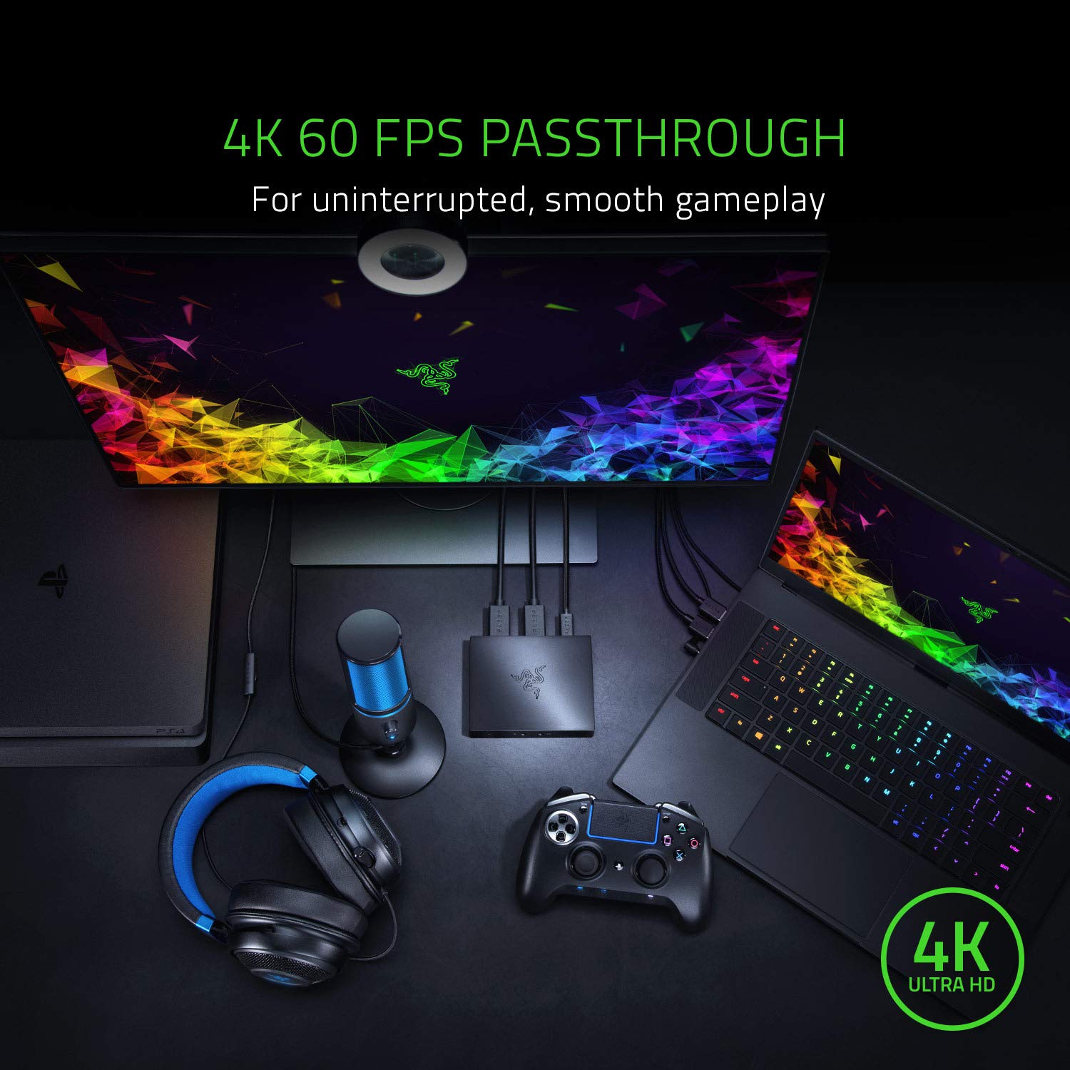 Razer Ripsaw Hd Game Streaming Capture Card: 4K Passthrough   1080P Fhd 60 Fps Recording   Compatible W/ Pc, Ps4, Xbox One, Nint