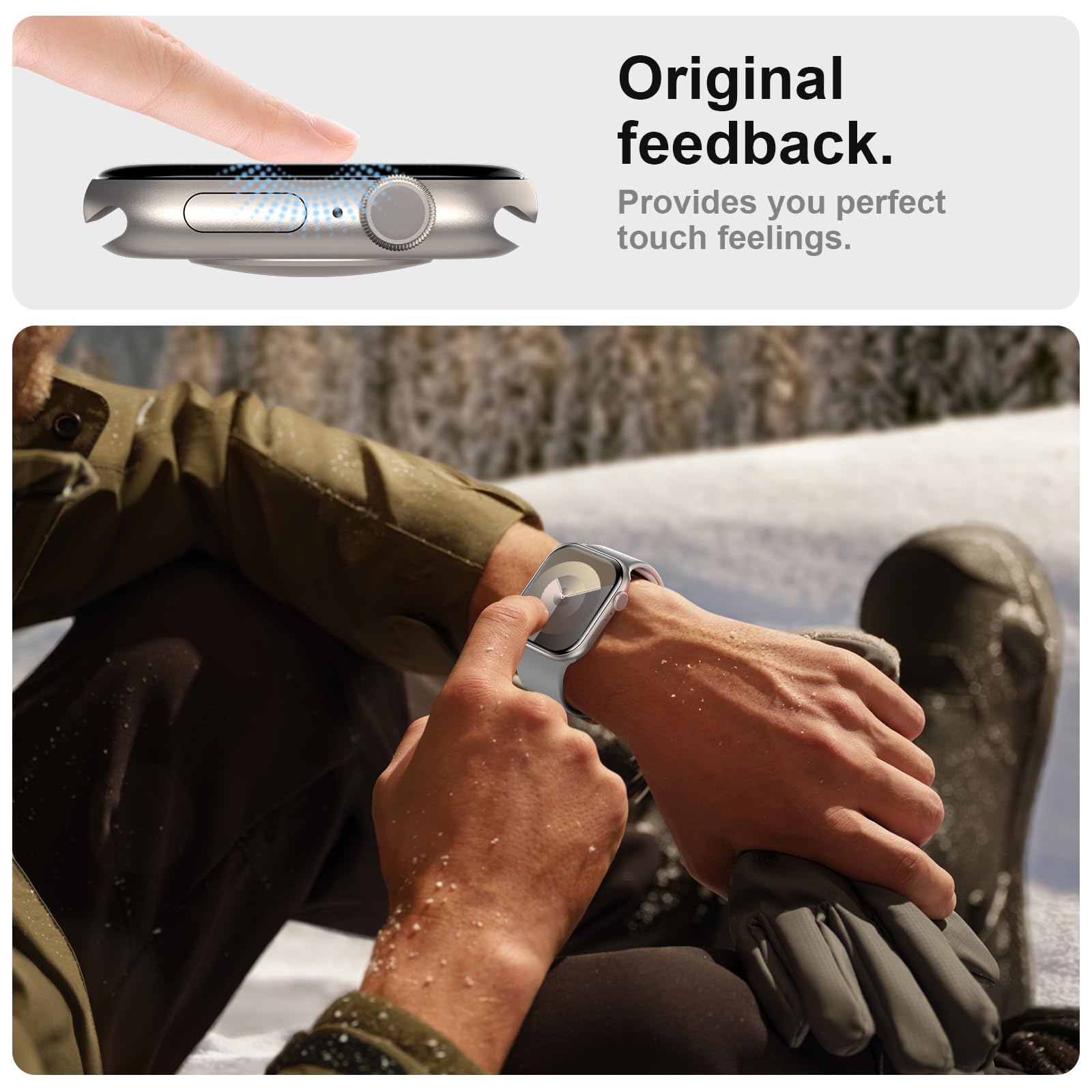 Swuu 6 Pack Tpu Screen Protector Compatible With Apple Watch Series 10 46Mm Screen Protector, Waterproof Hd Soft Film For Iwatch