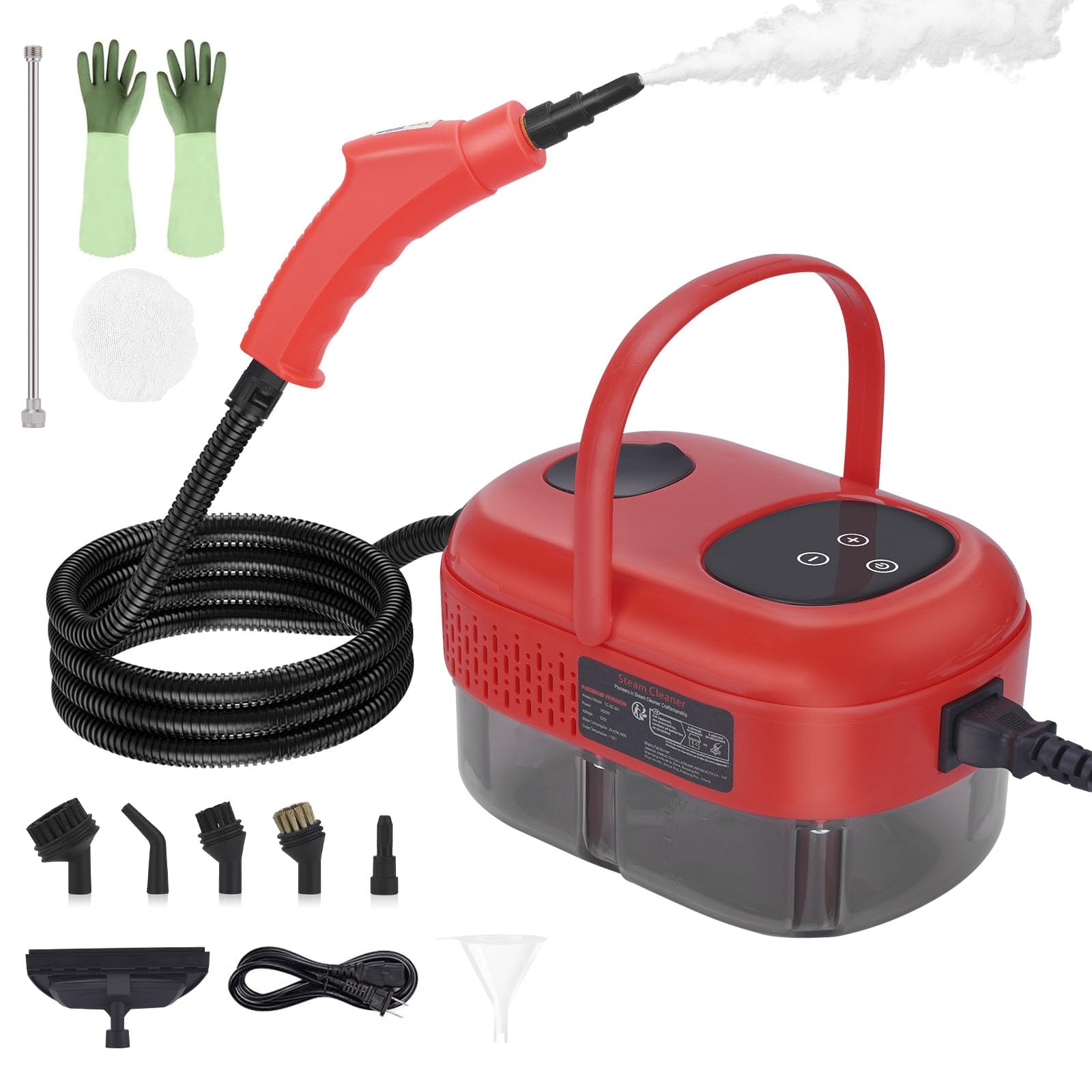 Handheld Steam Cleaner, 1000Ml Water Tank, 15S Heat Up Time, Multipurpose Steamer For Home Use, Pressurized Steamer For Cleaning