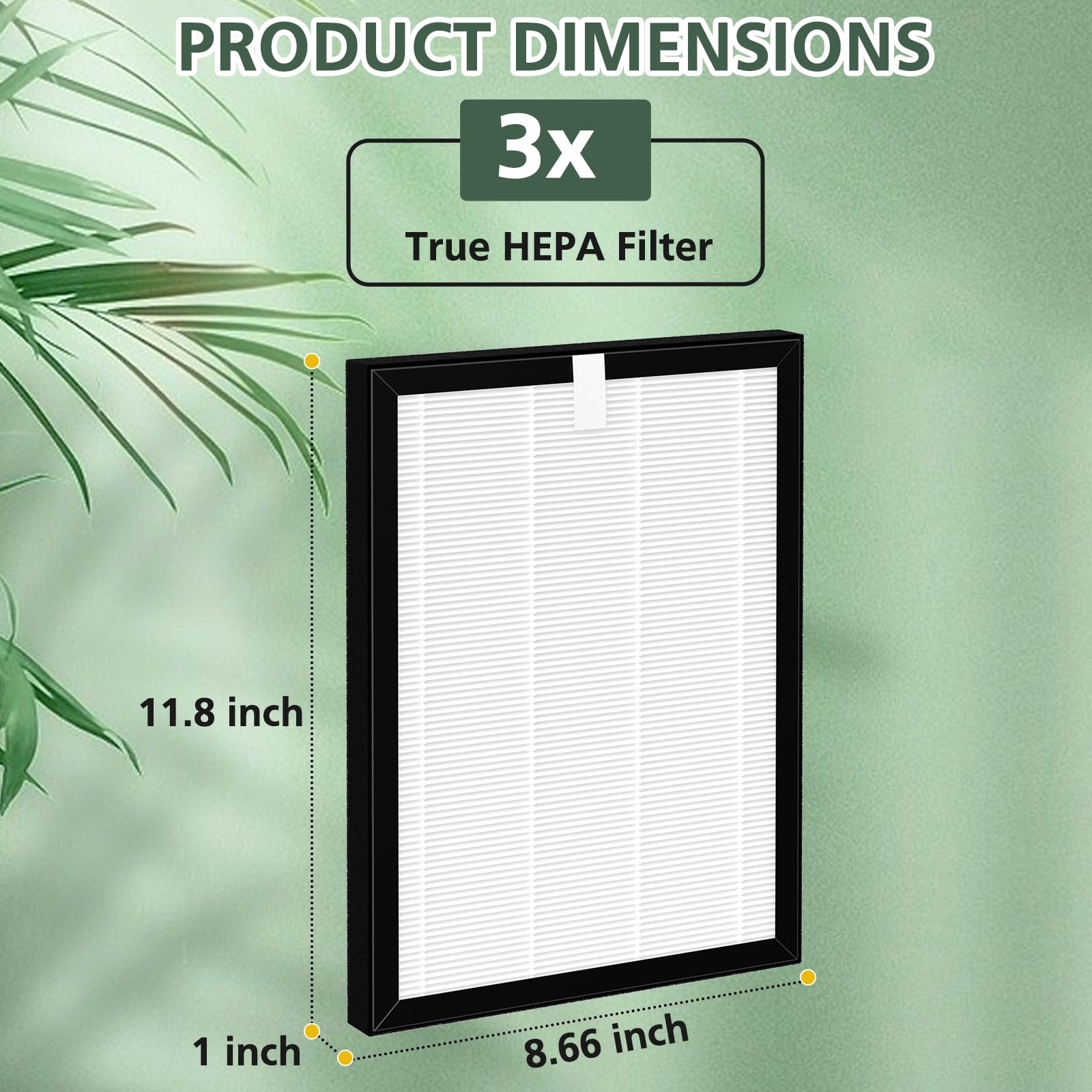 Prohepa 9000 True Hepa Replacement Filters Compatible With Veva Prohepa 9000 Air Pur Ifiers, 3 Pack True Hepa Filters Only