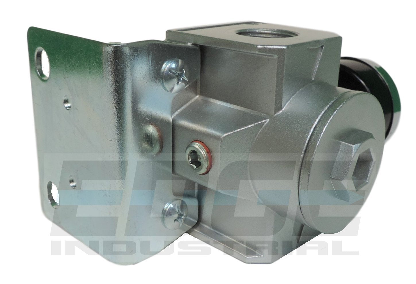 Heavy Duty High Flow 3/4'' In Line Compressed Air Pressure Regulator, 7 To 215 Psi Adjustable, Bracket, Gauge