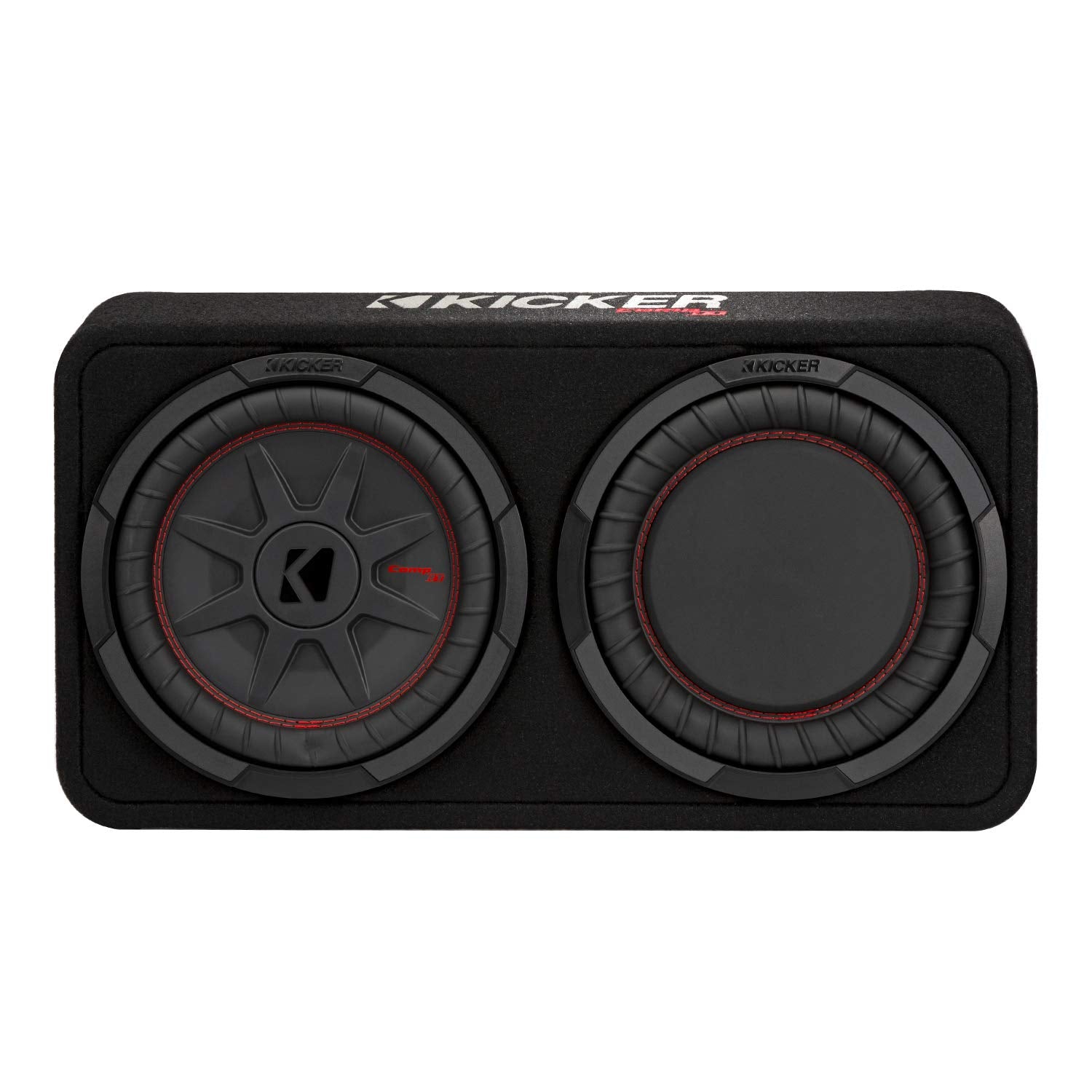 Kicker 48Tcwrt102 Comprt 10'' Subwoofer In Thin Profile Enclosure, 2Ohm