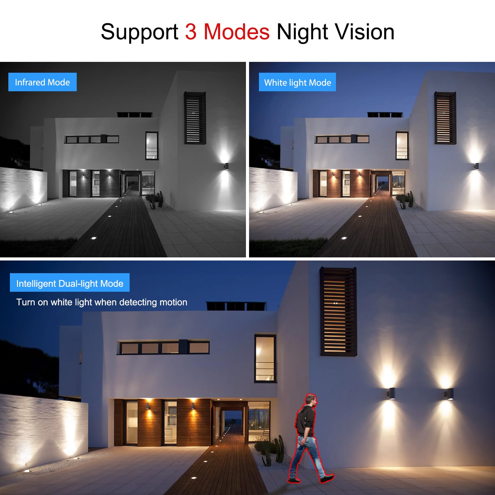 Sv3C 4K Poe Ip Camera Outdoor, 8Mp Poe Security Camera With 120Wide Angle, Smart Motion Detection, Ir/Color Night Vision, Two Wa