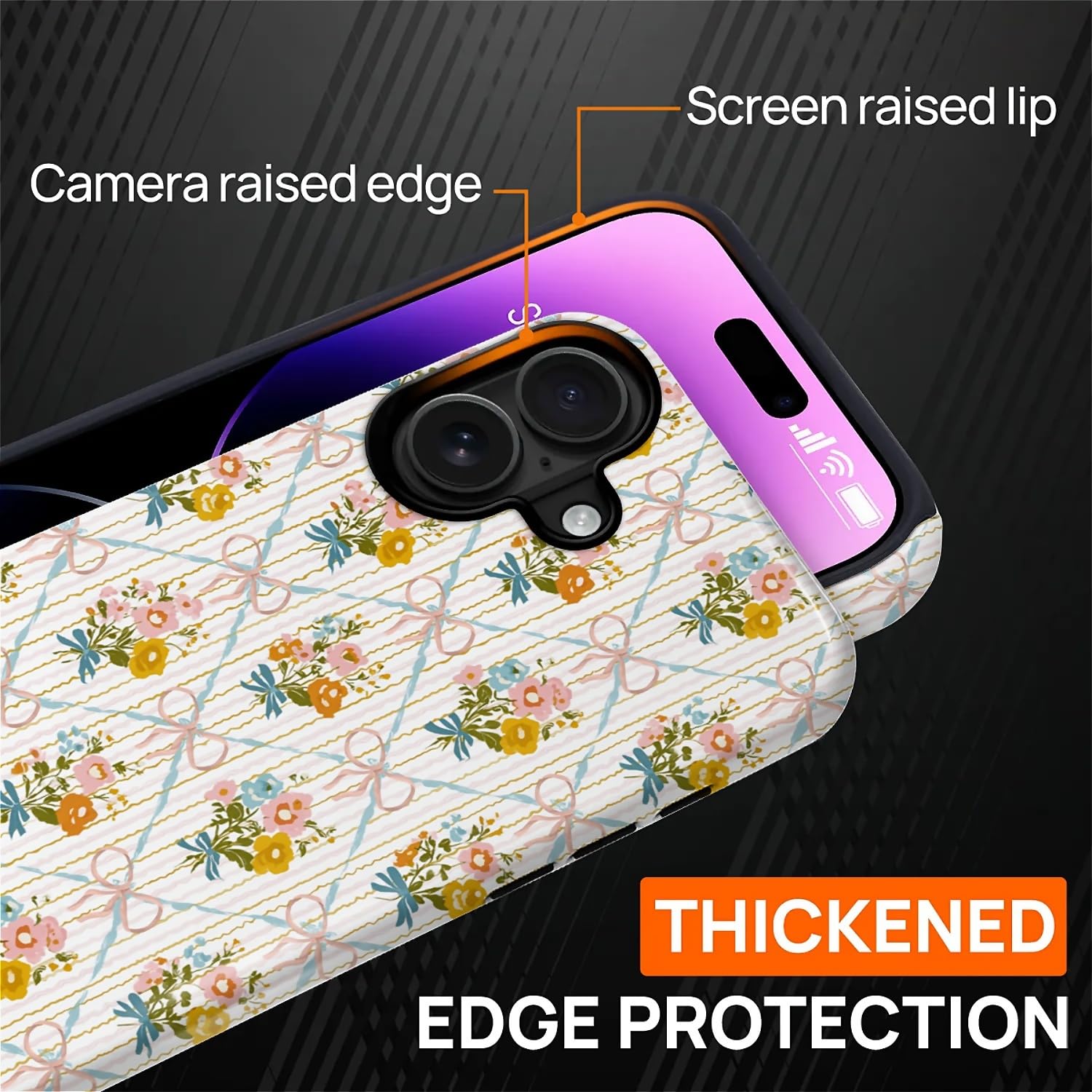 Ilikediy For Iphone 16 Plus Case [Compatible With Magsafe] Pattern Design Case For Women Girls Hybrid 2 Layer Hard Shell Silicon