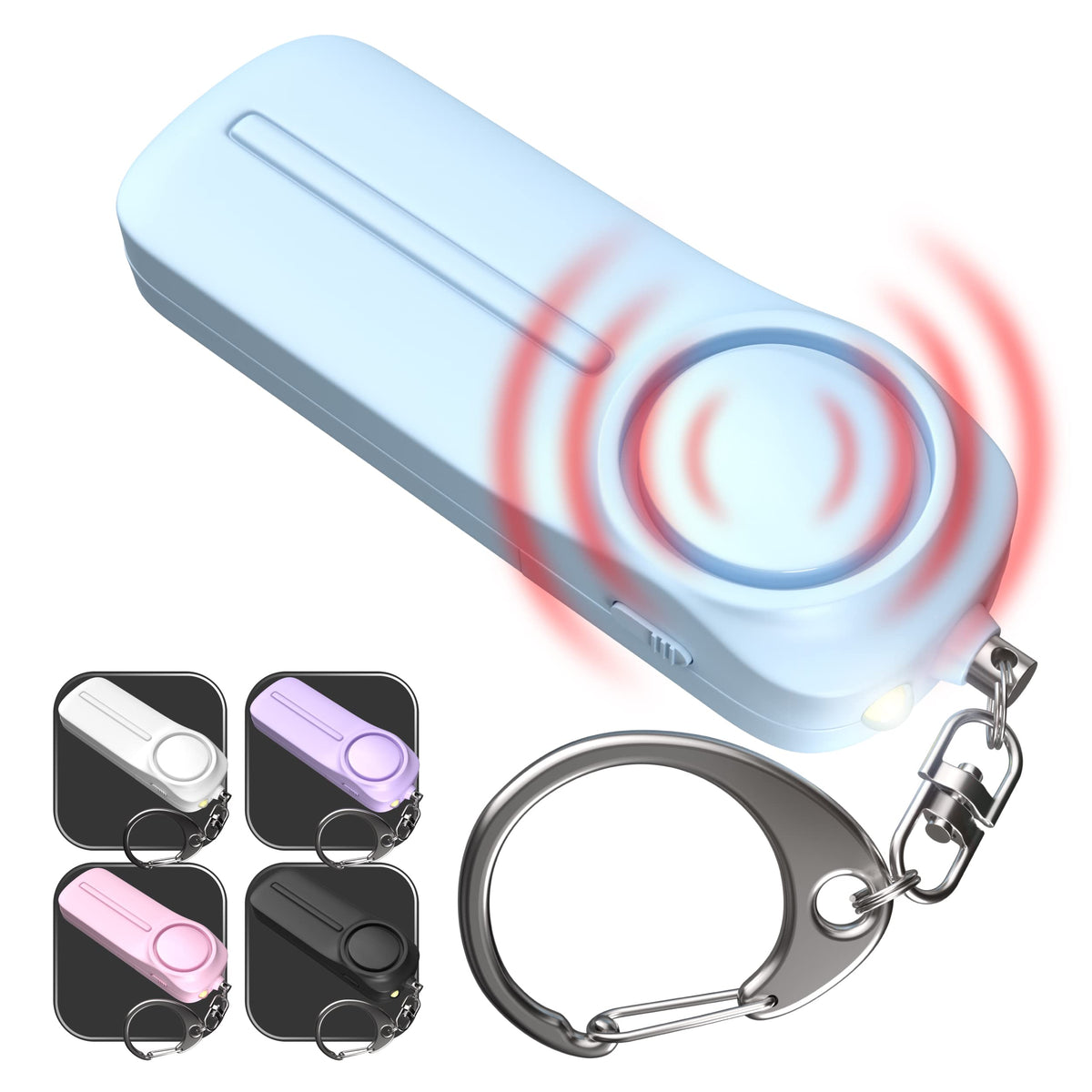 Personal Safety Alarm Keychain For Women   130 Db Loud Self Defense Siren Alert Key Chain With Led Light   Emergency Protection 