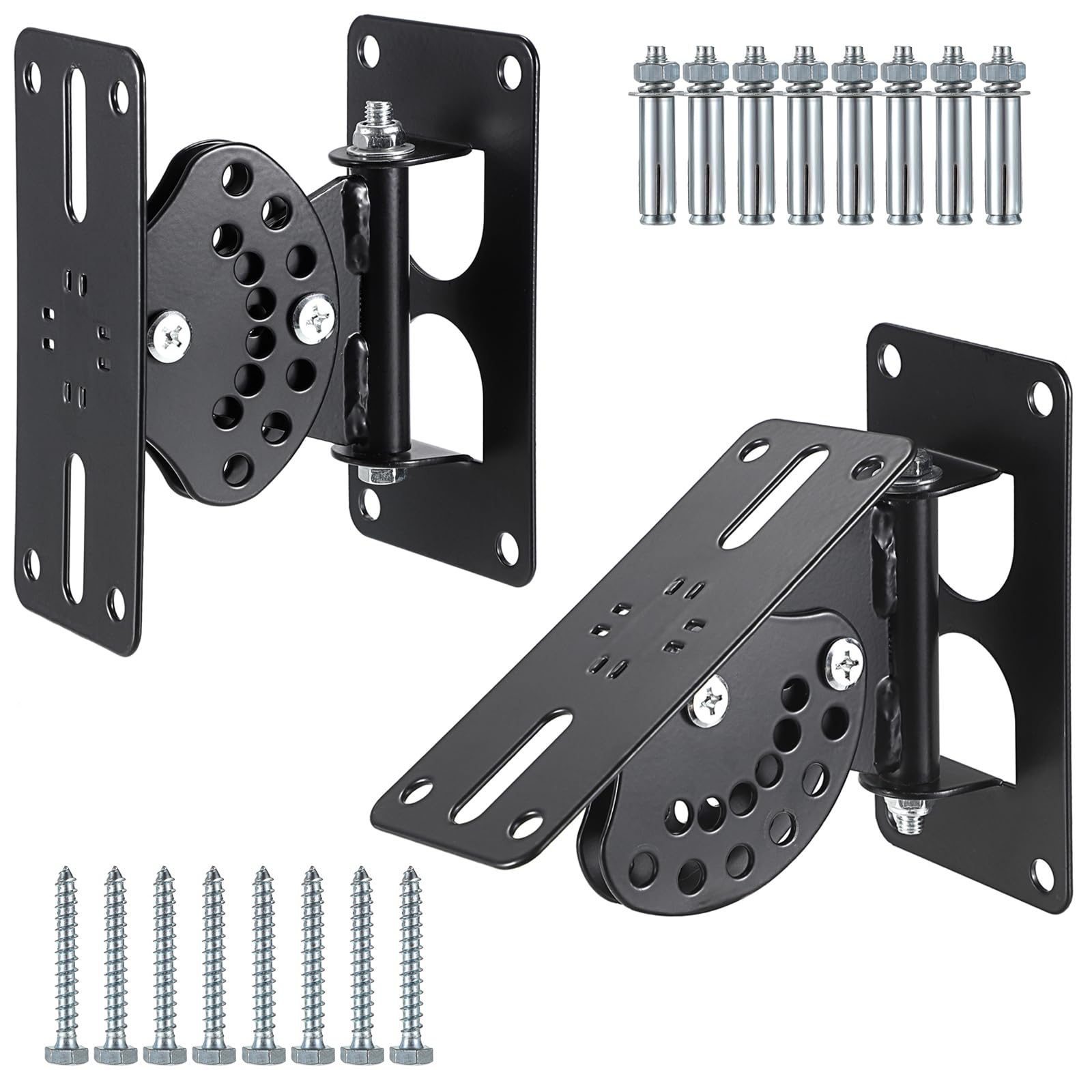 Juxyes Heavy Duty Surround Sound Speaker Wall Mount Bracket, Swivel Mounting Brackets For Sound Bar Sound Box Loudspeaker, Load