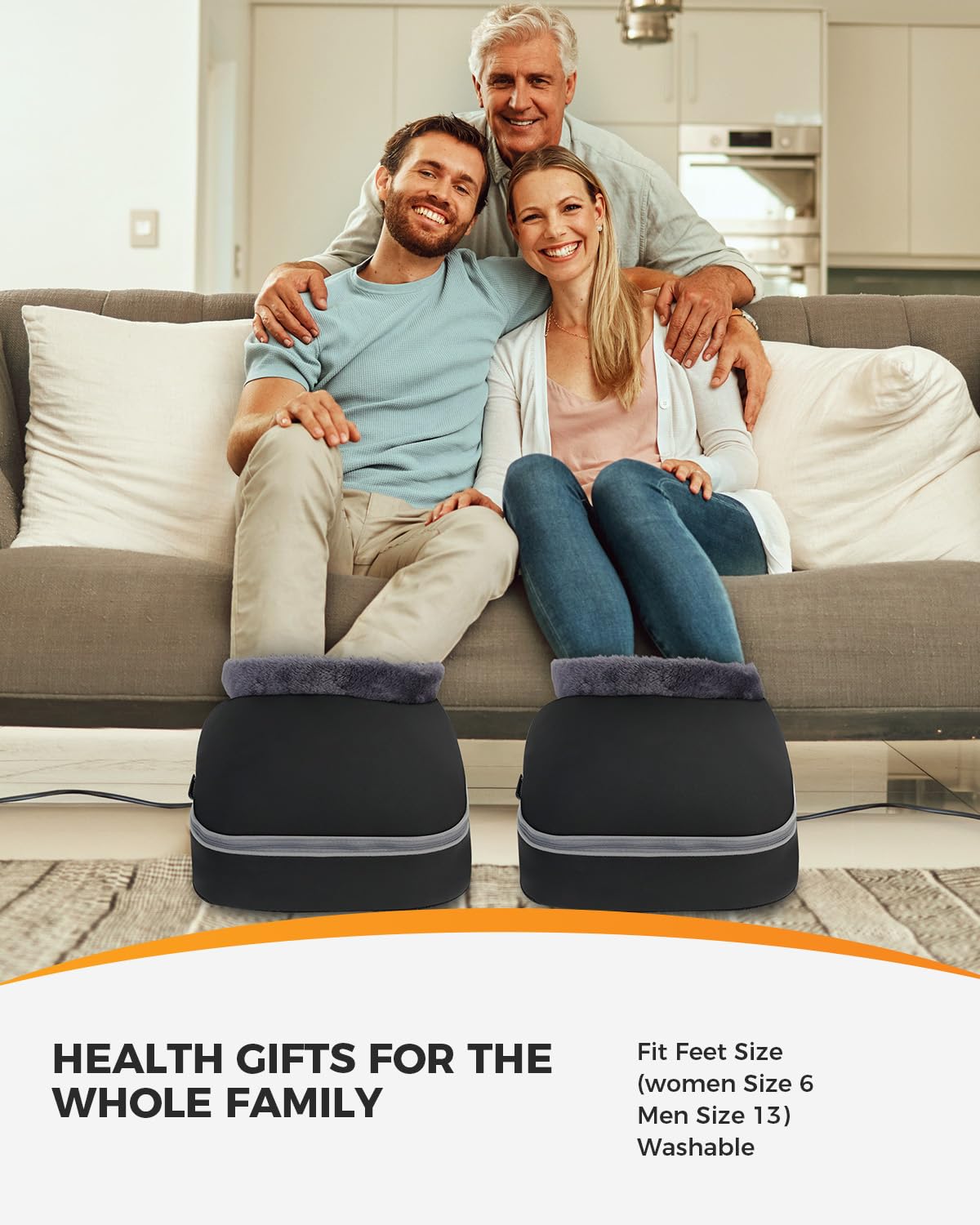 Coococo Shiatsu Foot Massager With Heat, Valentines Day Gifts For Her Gf Wife, Foot Warmer For Circulation & Pain Relief, Fsa Or