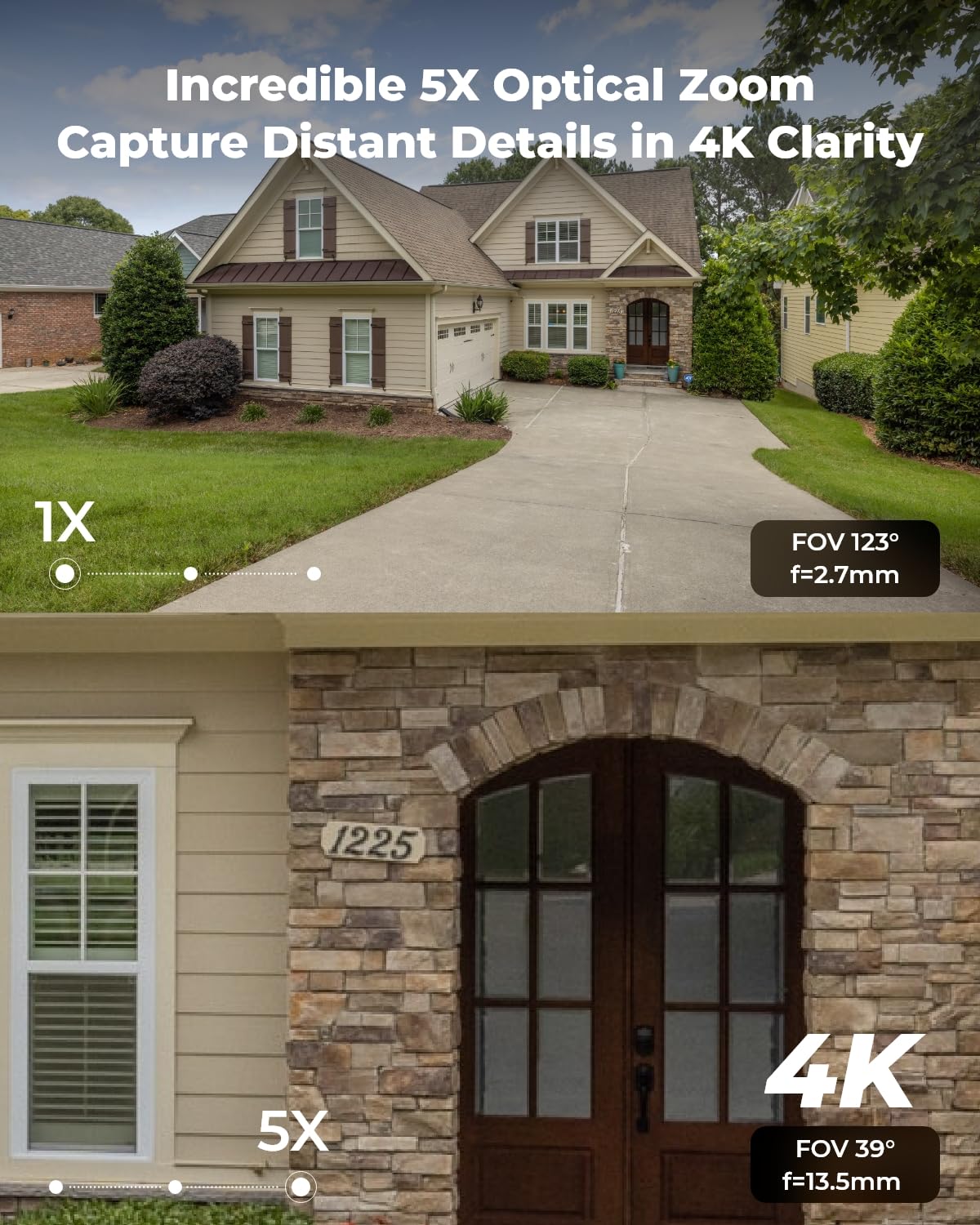 Reolink Rlc 843A   4K Poe Security Camera With Spotlights, 5X Optical Zoom, Outdoor Camera With Color Night Vision, Two Way Talk